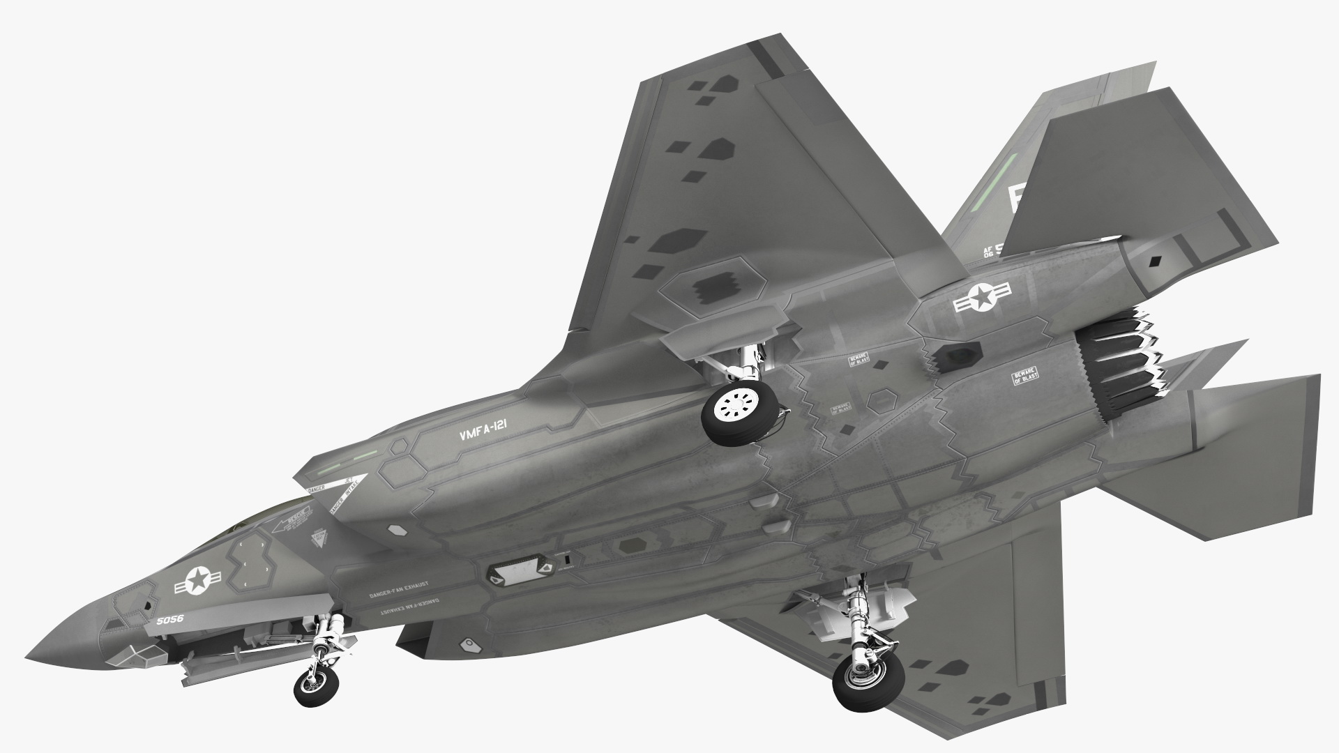 3D Stealth Multirole Fighter F 35 Lightning II With a Pilot Rigged model