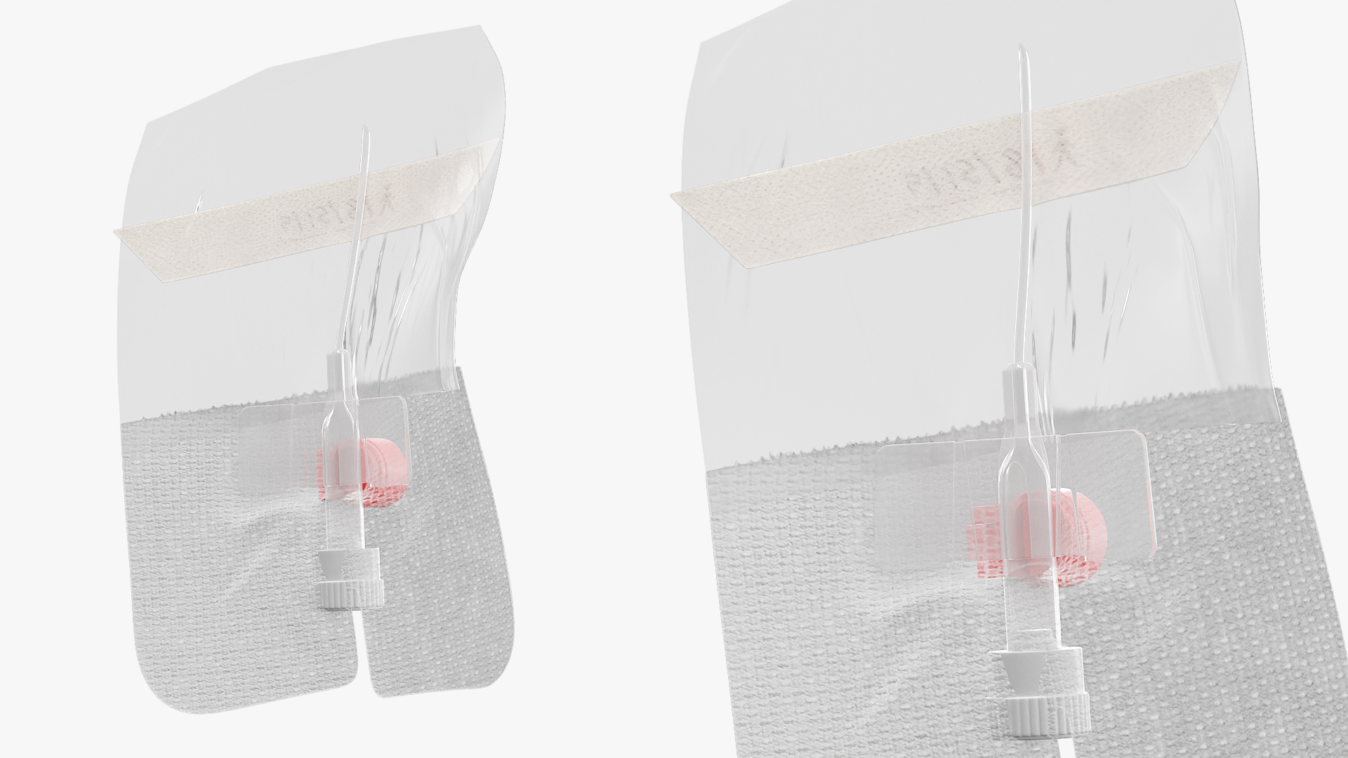 Intravenous Catheter Port with Adhesive Dressing - view 5