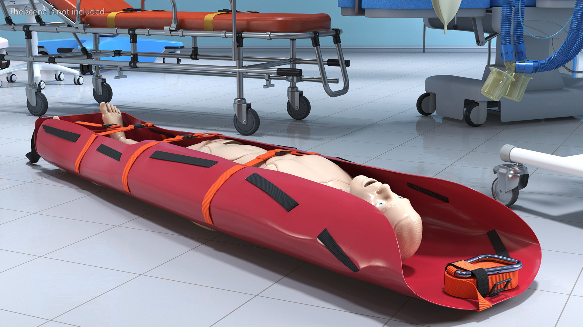 3D Med Sled with Manikin