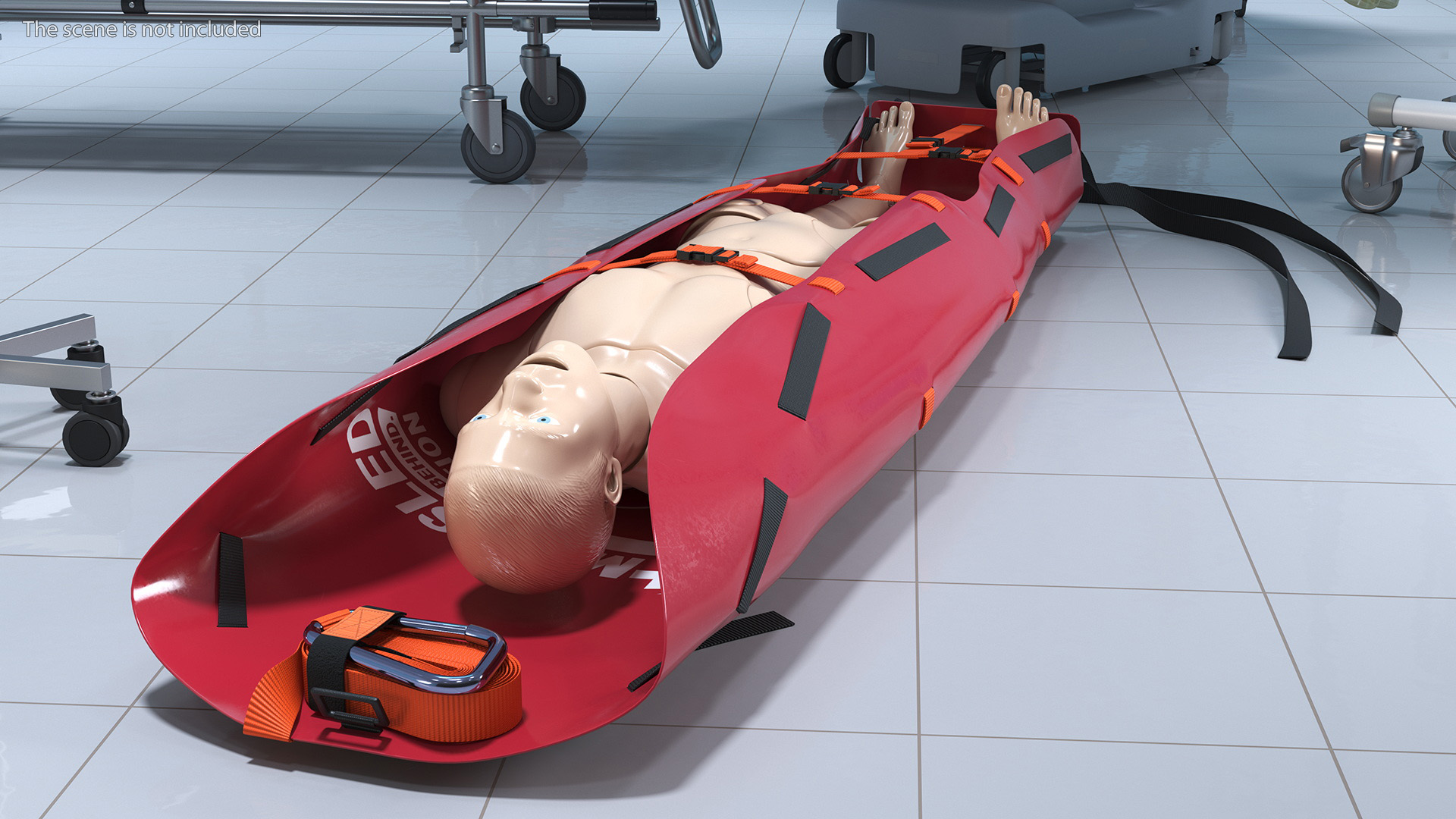 3D Med Sled with Manikin