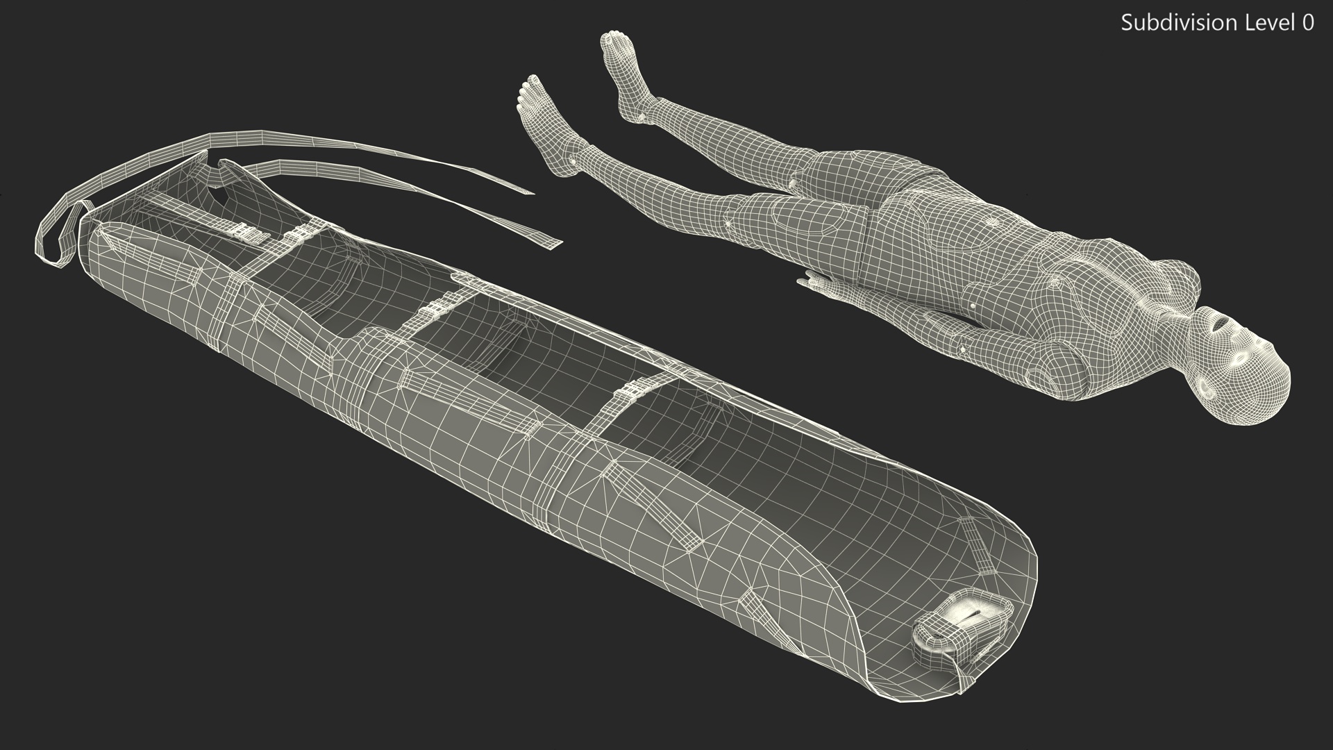 3D Med Sled with Manikin