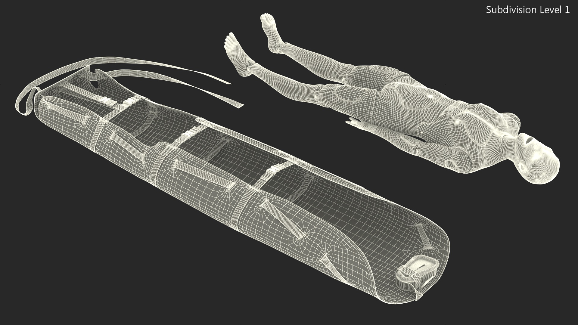 3D Med Sled with Manikin