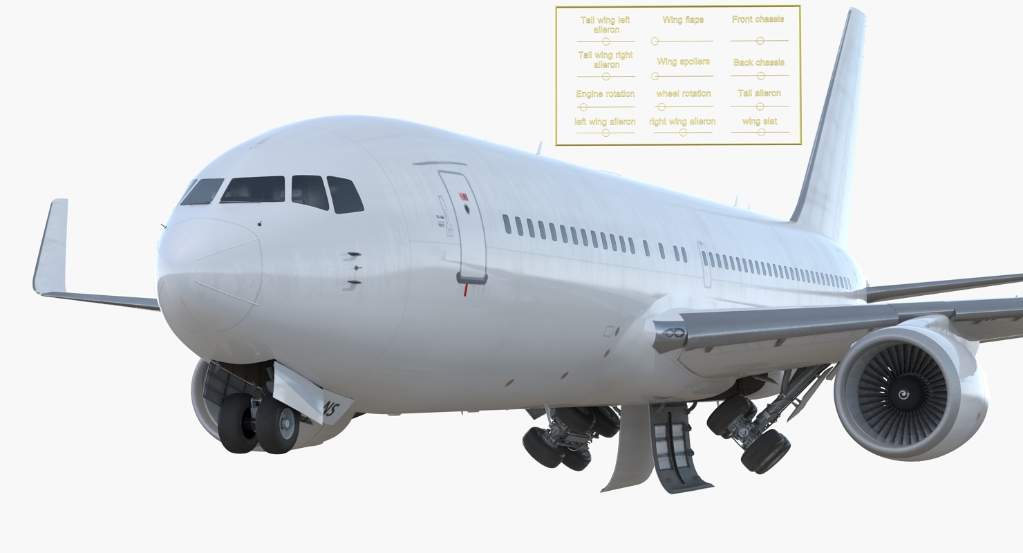 Boeing 767 200ER Generic 3D model