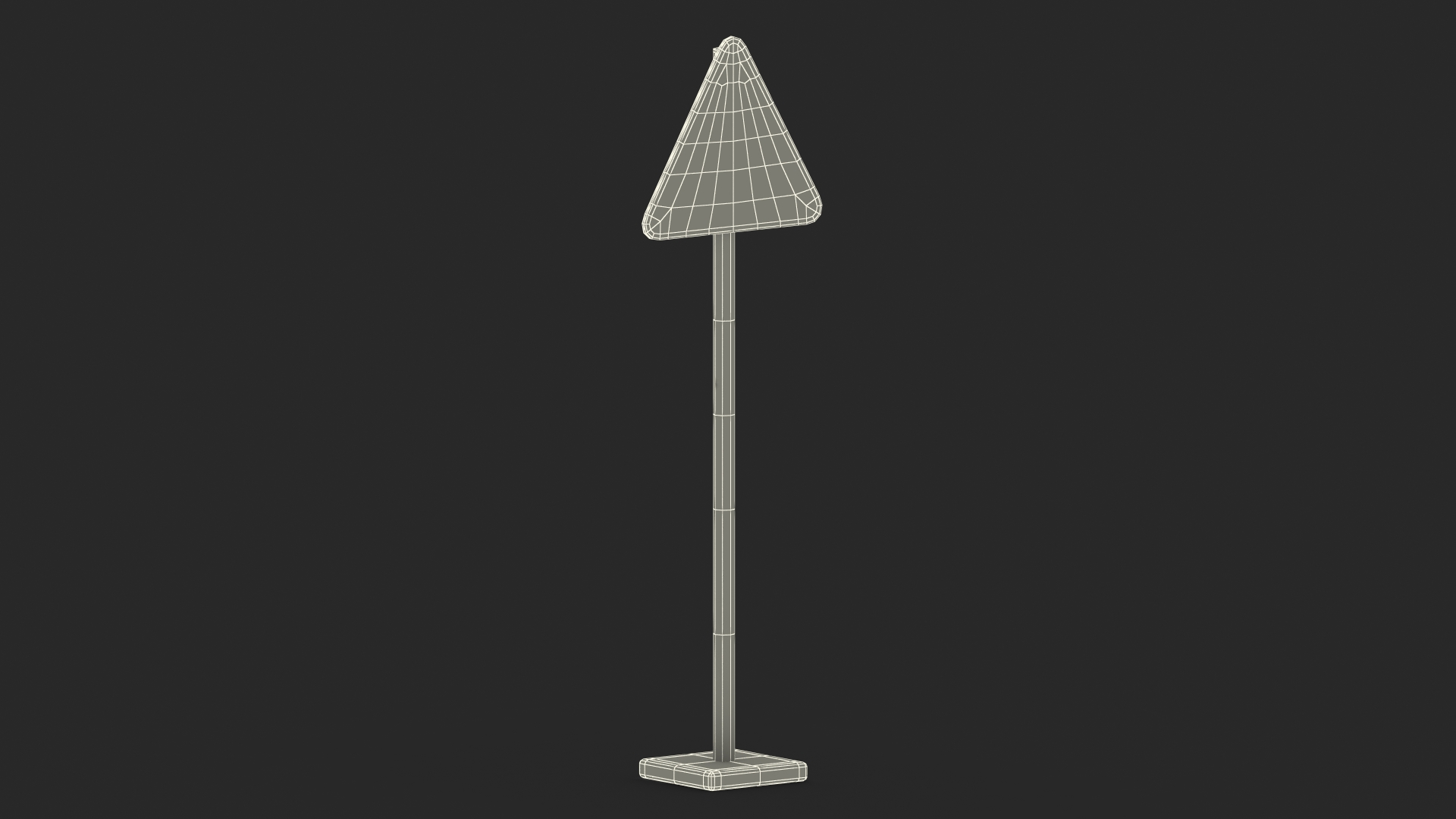 Road Sign Road Work 3D model