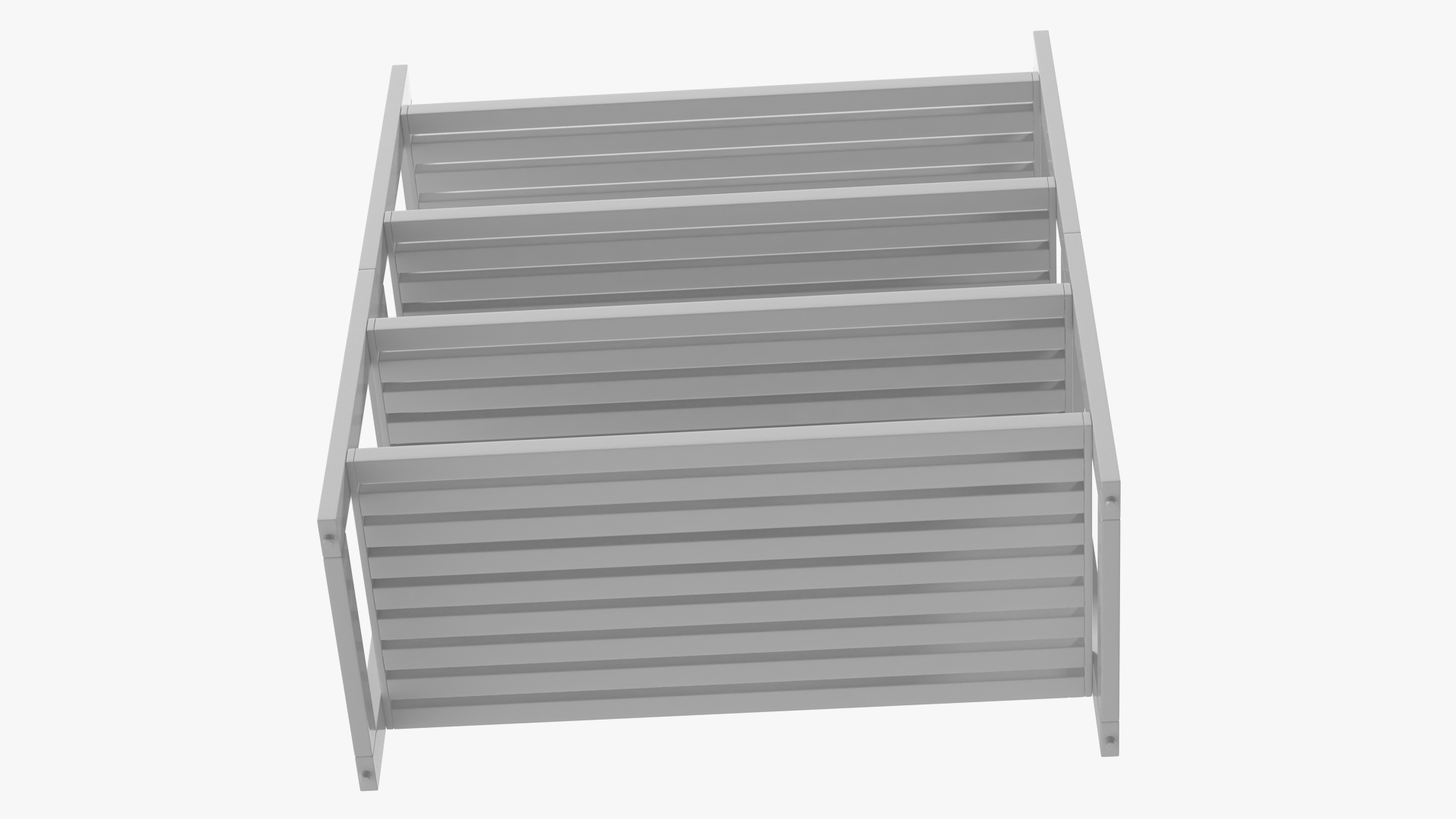3D model White Stackable Shoe Rack
