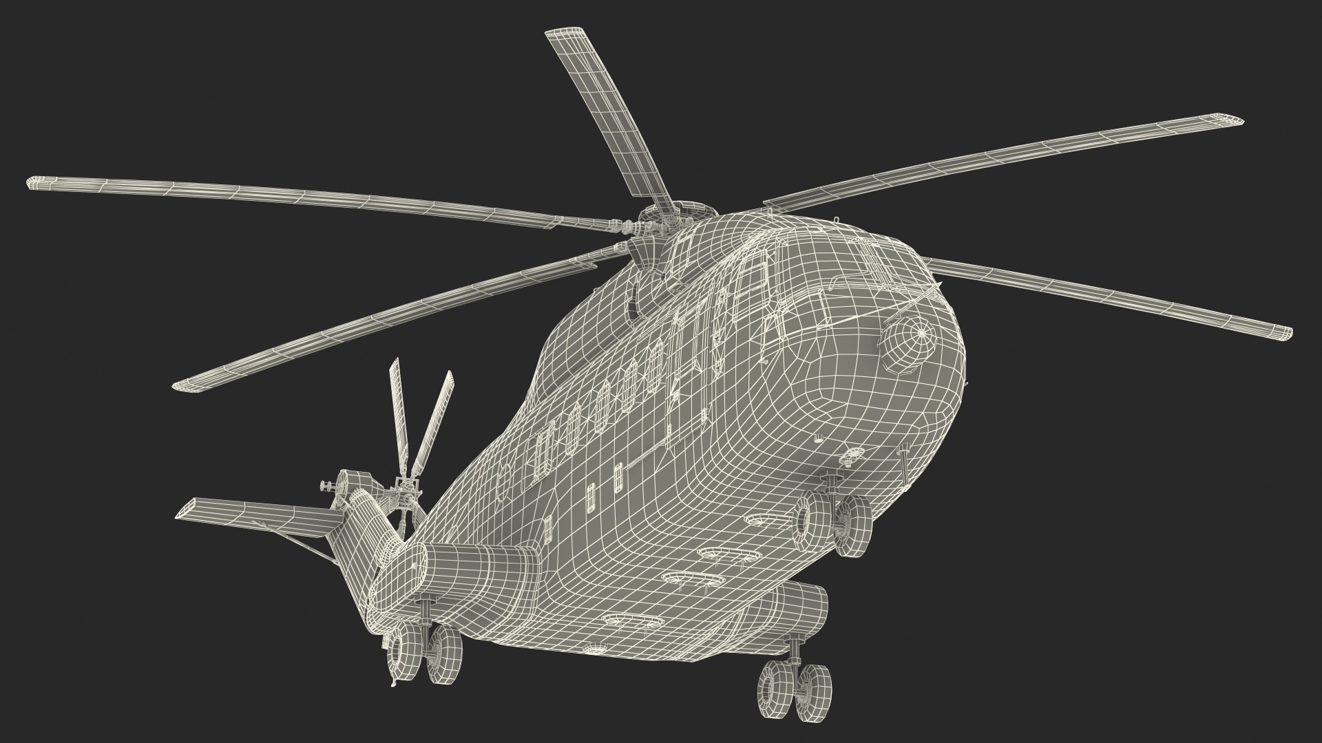 3D model Avicopter AC313 Civilian Helicopter