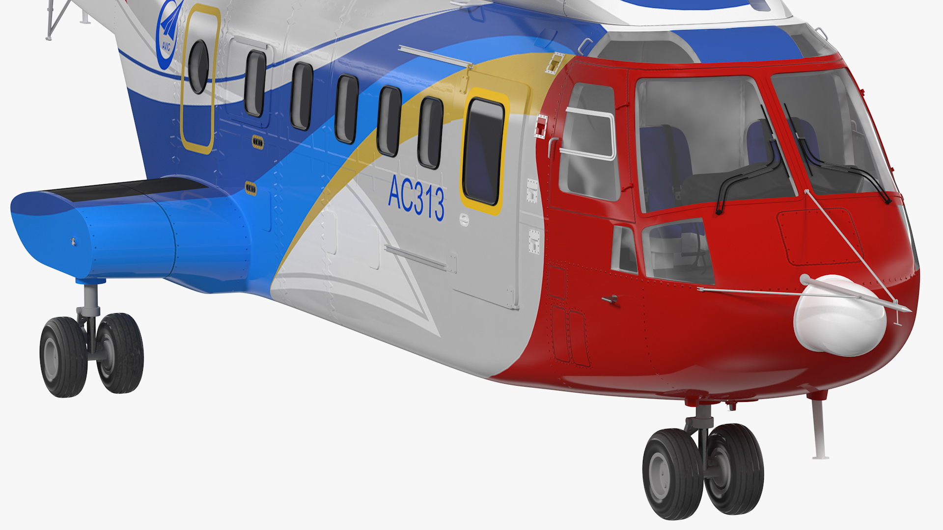 3D model Avicopter AC313 Civilian Helicopter
