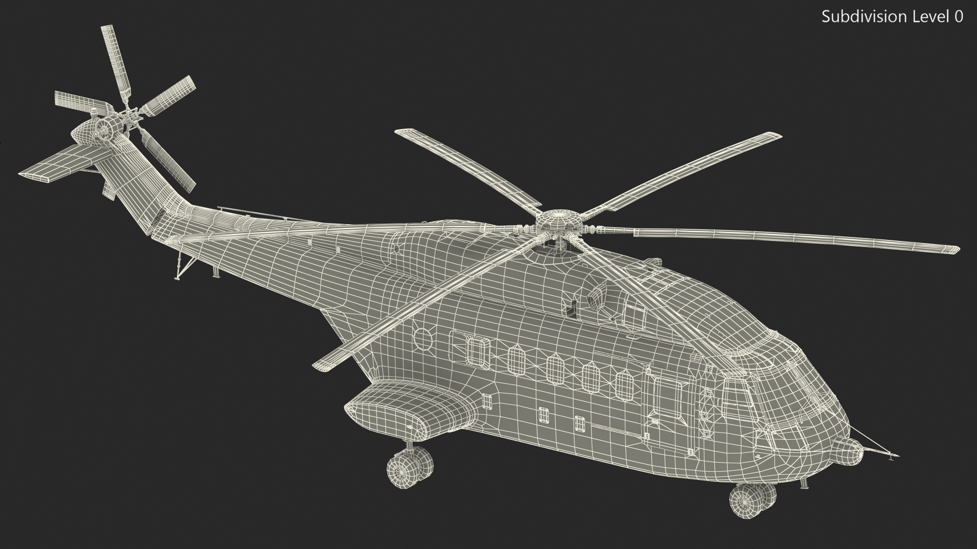 3D model Avicopter AC313 Civilian Helicopter