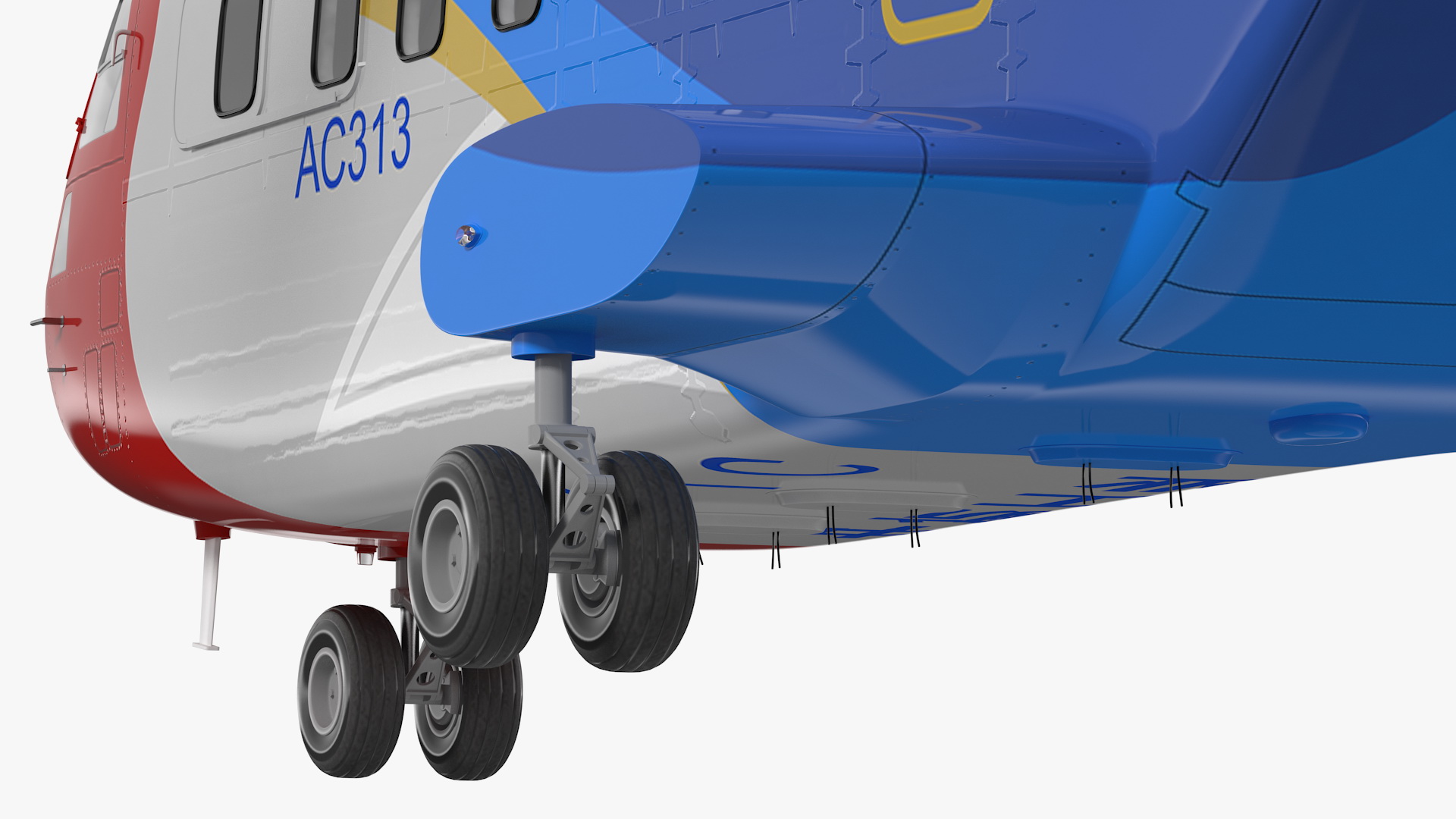 3D model Avicopter AC313 Civilian Helicopter