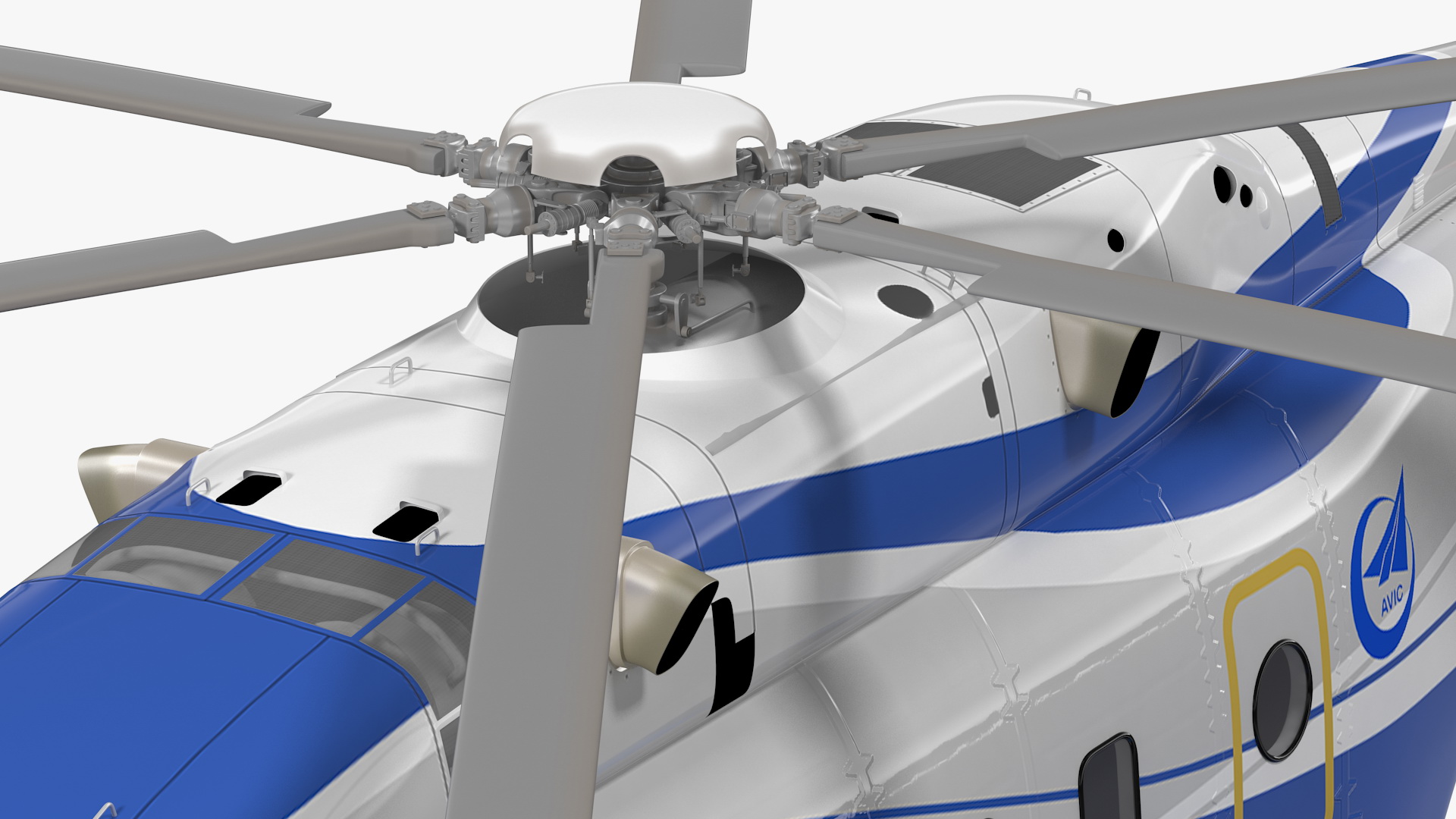 3D model Avicopter AC313 Civilian Helicopter
