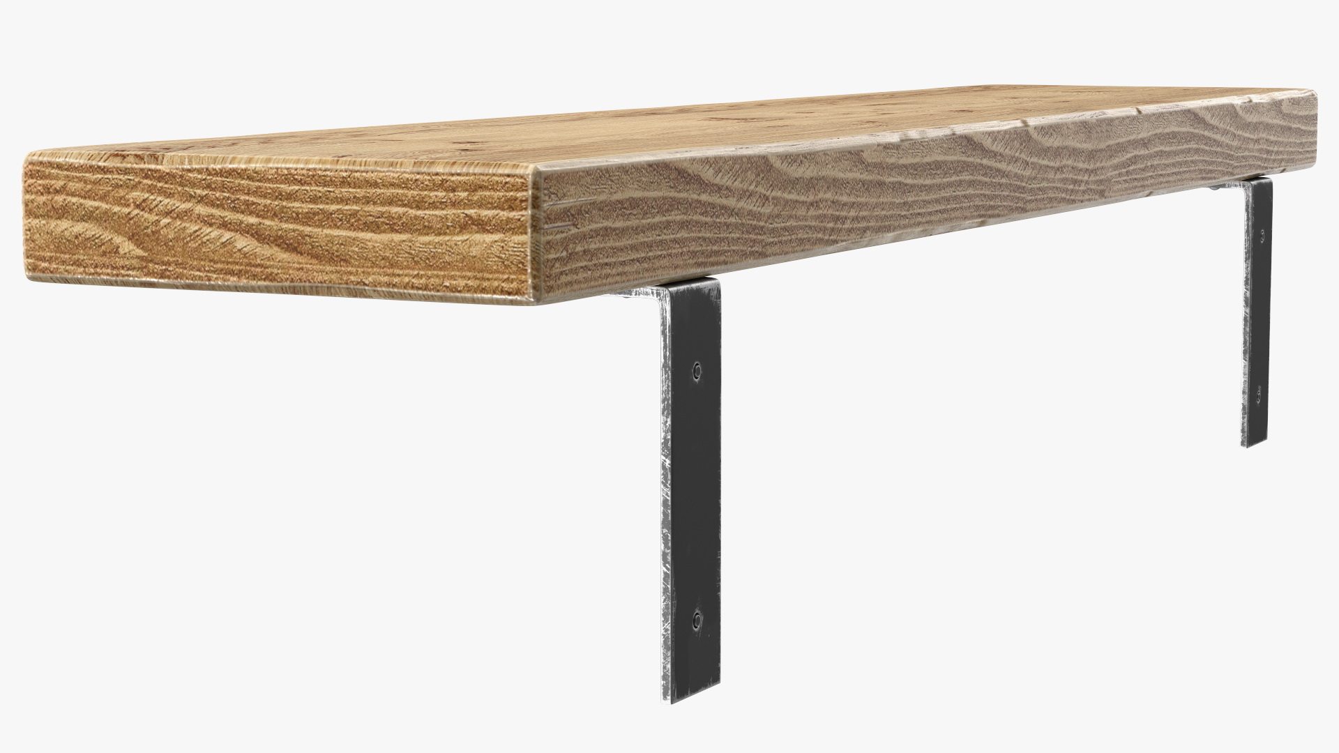 Wooden Shelf Long 3D