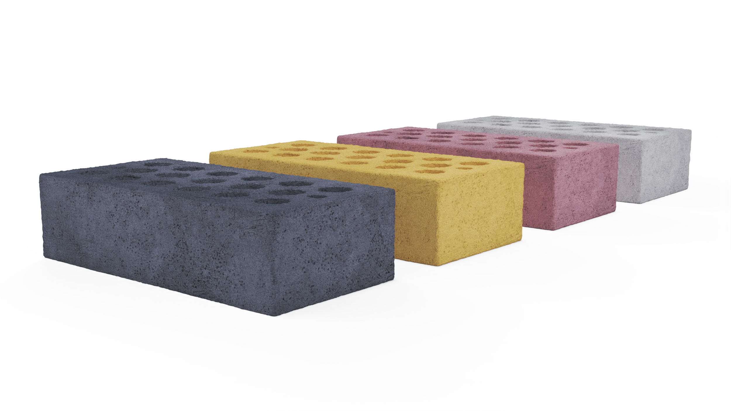 3D Perforated Sand Lime Bricks Set