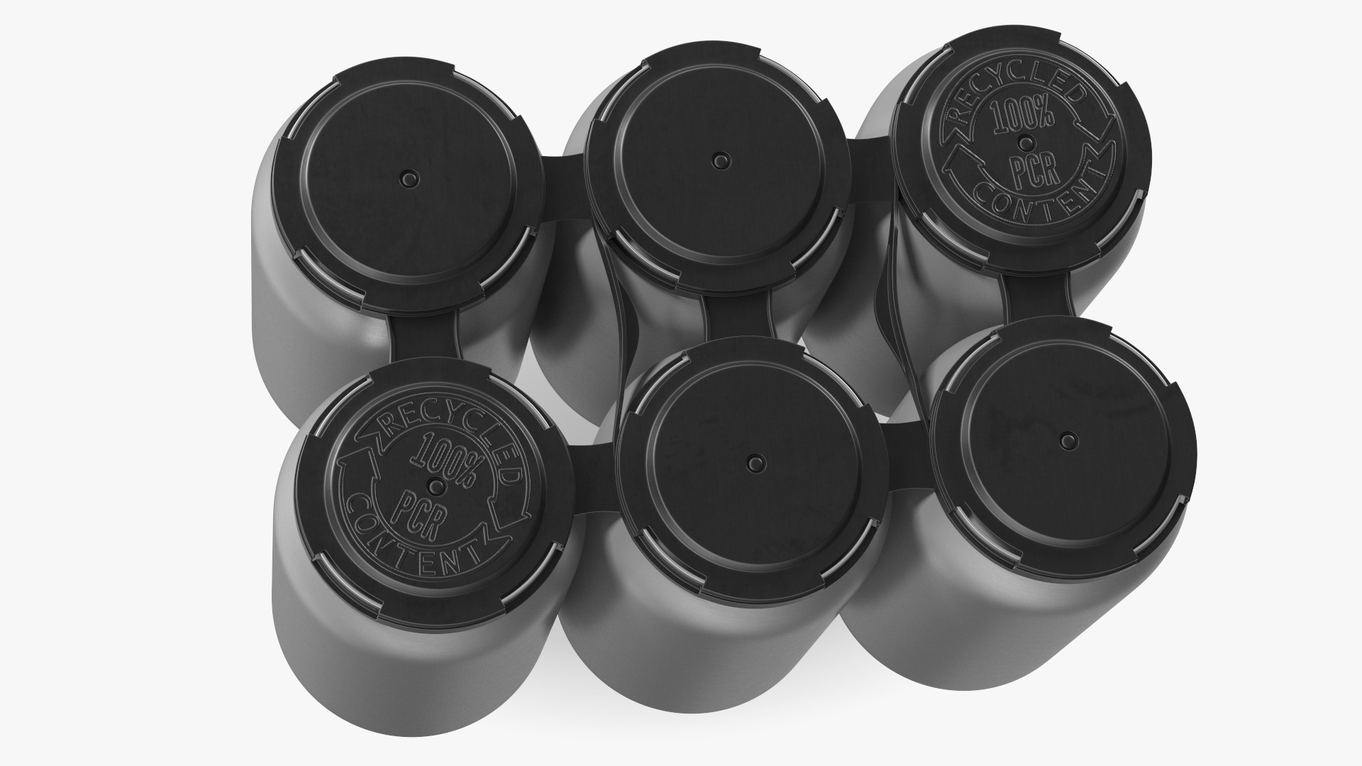 3D 6 Pack Plastic Soda Can Carrier