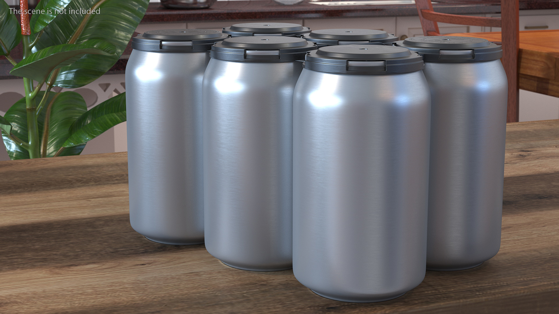 3D 6 Pack Plastic Soda Can Carrier