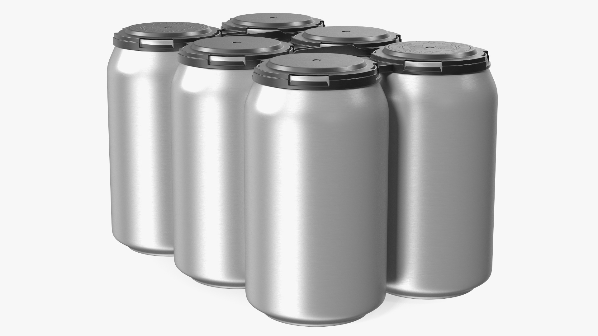 3D 6 Pack Plastic Soda Can Carrier