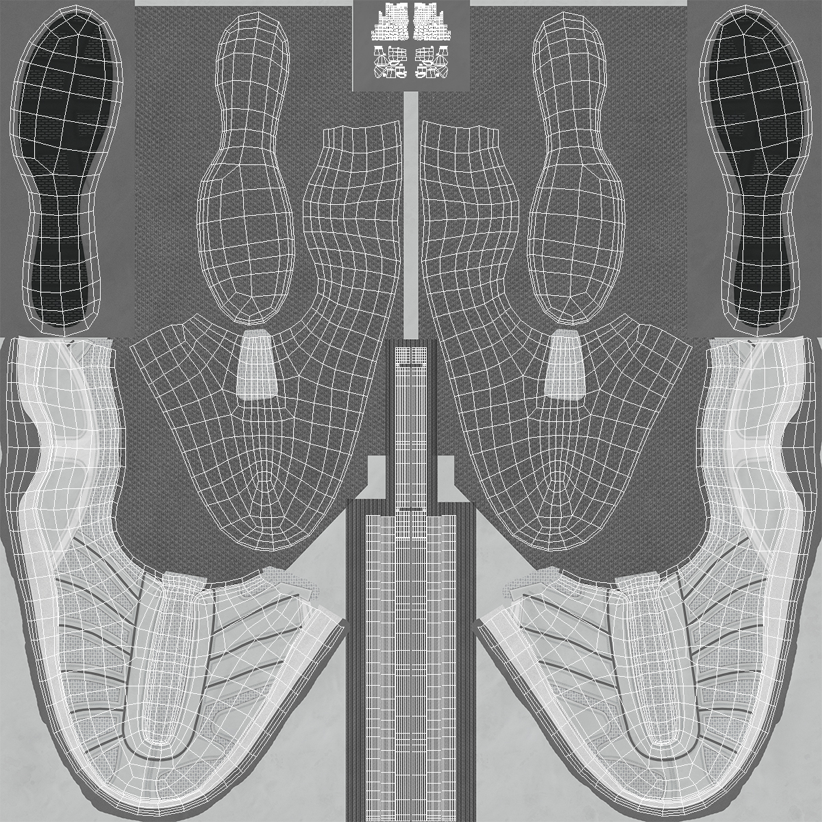 3D Fencing Shoes model