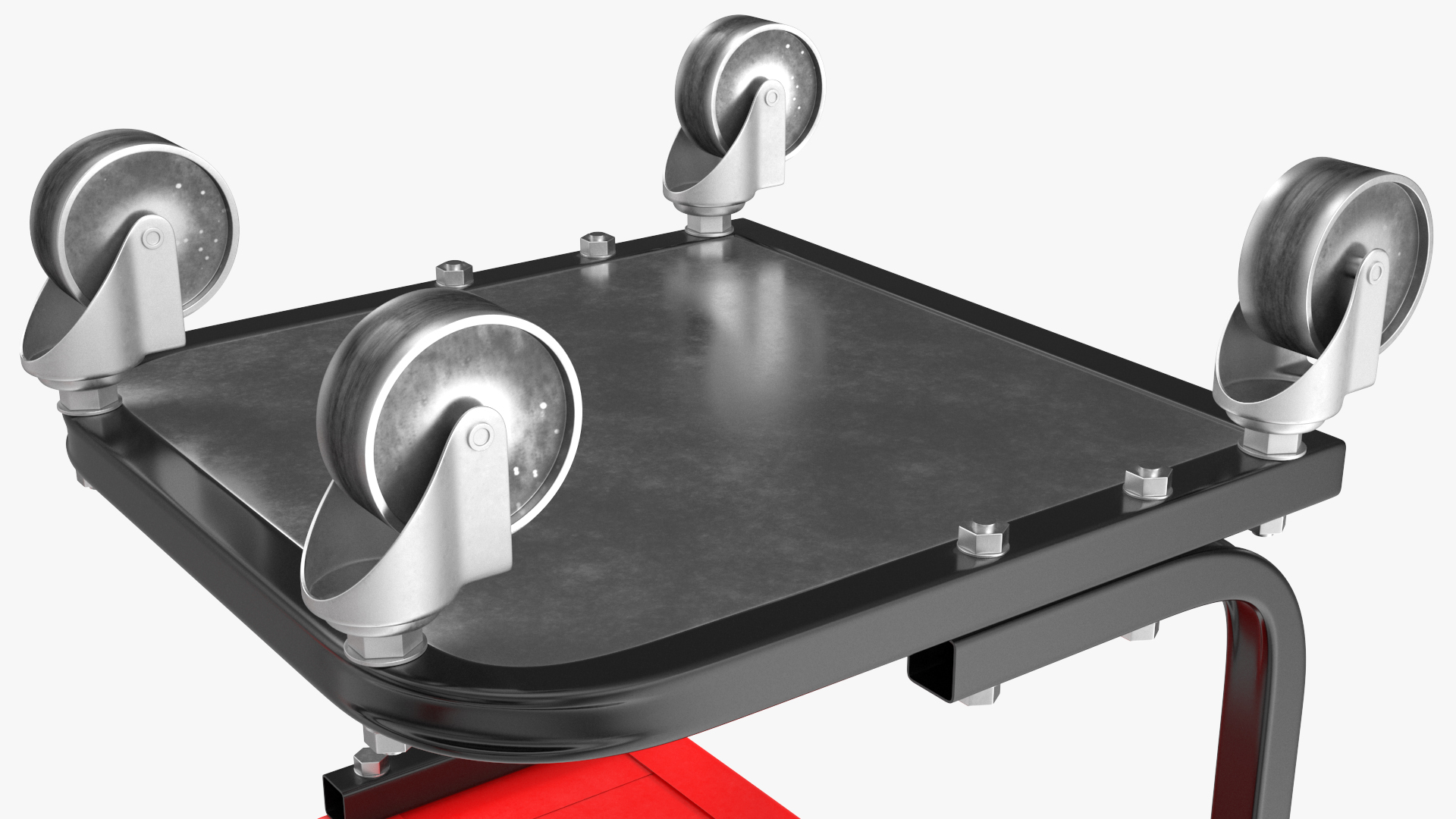 QuickJack Motorcycle Lift with Harley Davidson Softail Slim 3D model