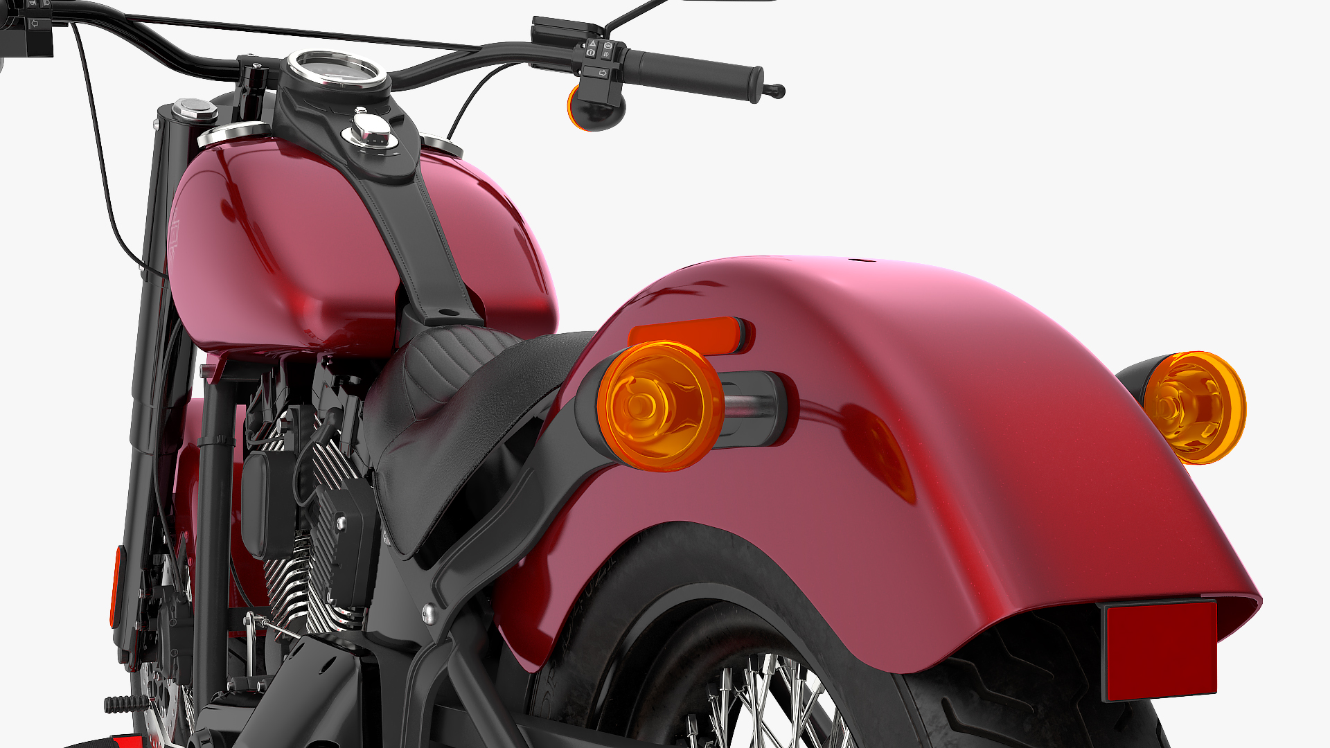 QuickJack Motorcycle Lift with Harley Davidson Softail Slim 3D model