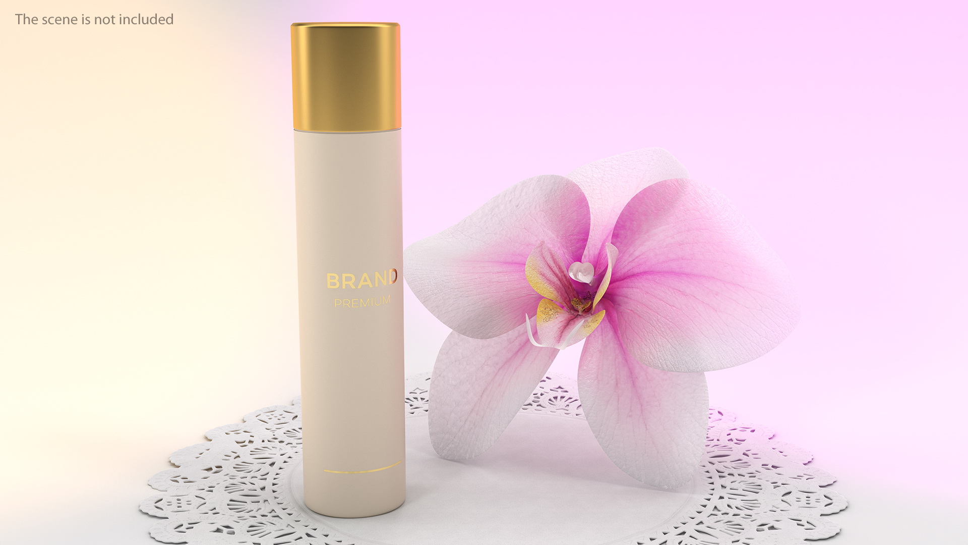 Gold Spray Bottle 3D