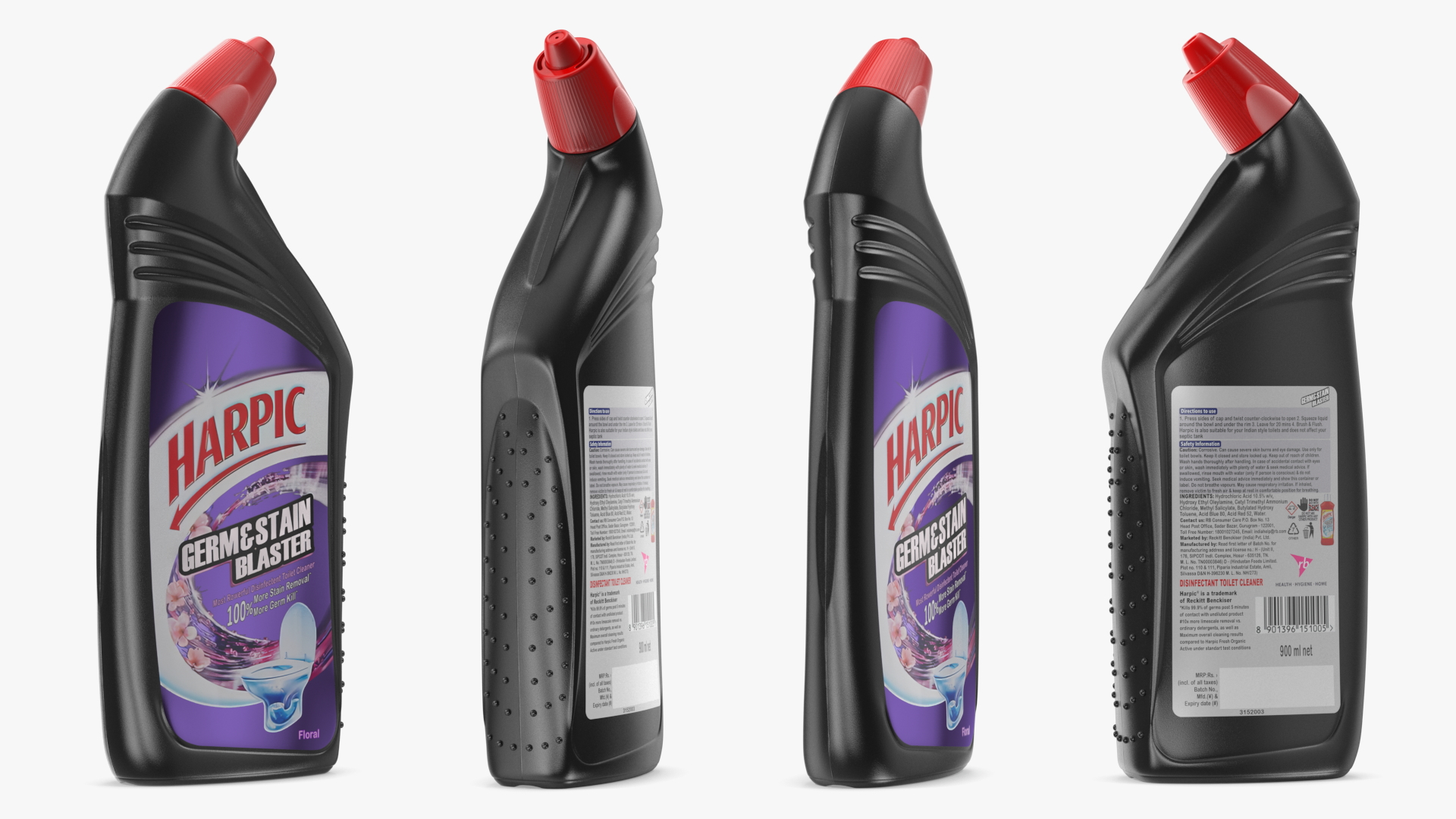 Harpic Black Toilet Cleaner 3D