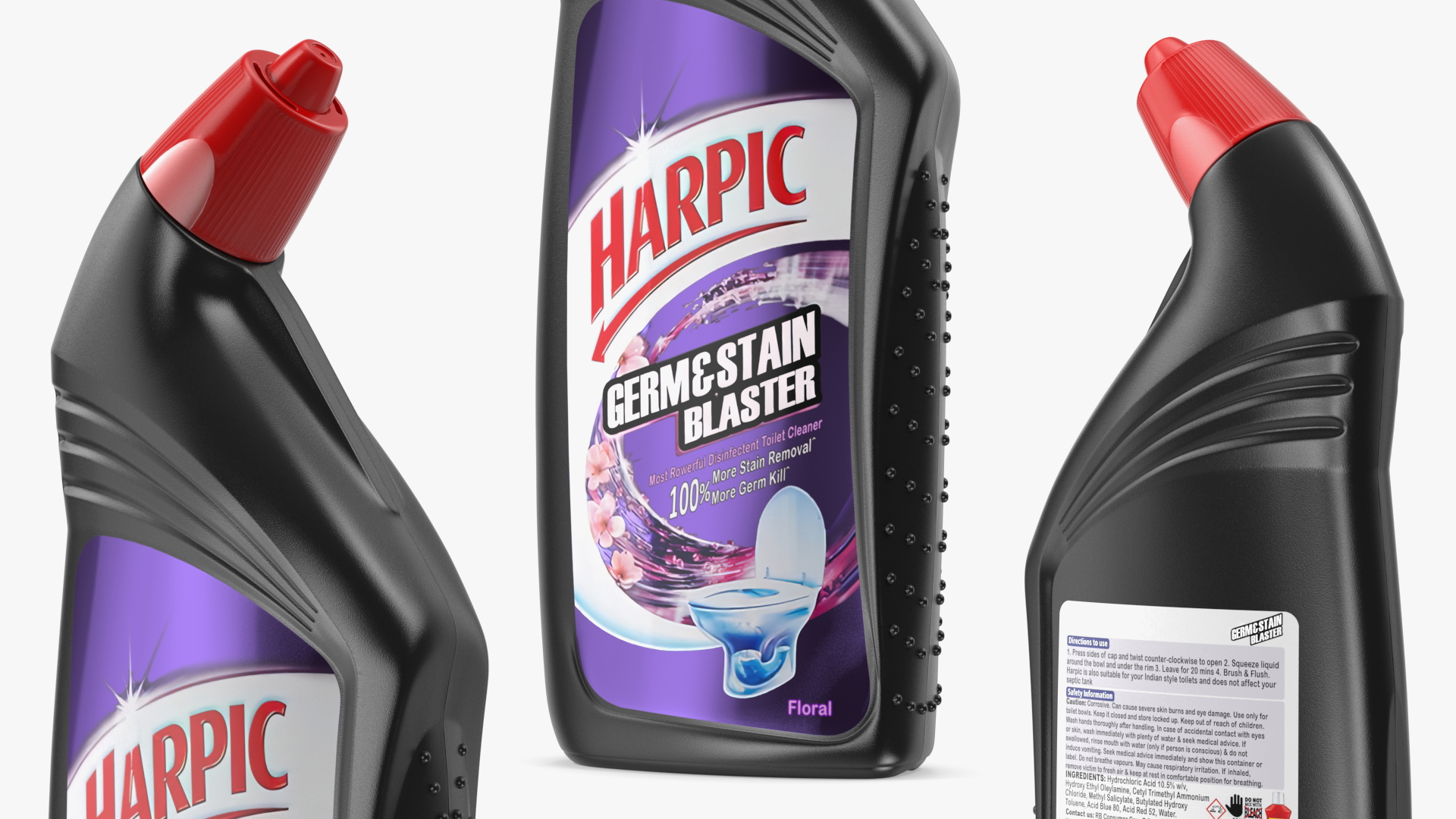 Harpic Black Toilet Cleaner 3D