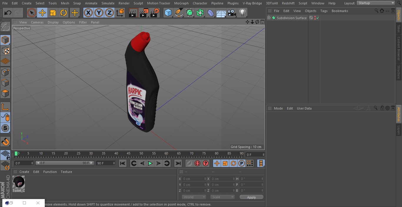 Harpic Black Toilet Cleaner 3D