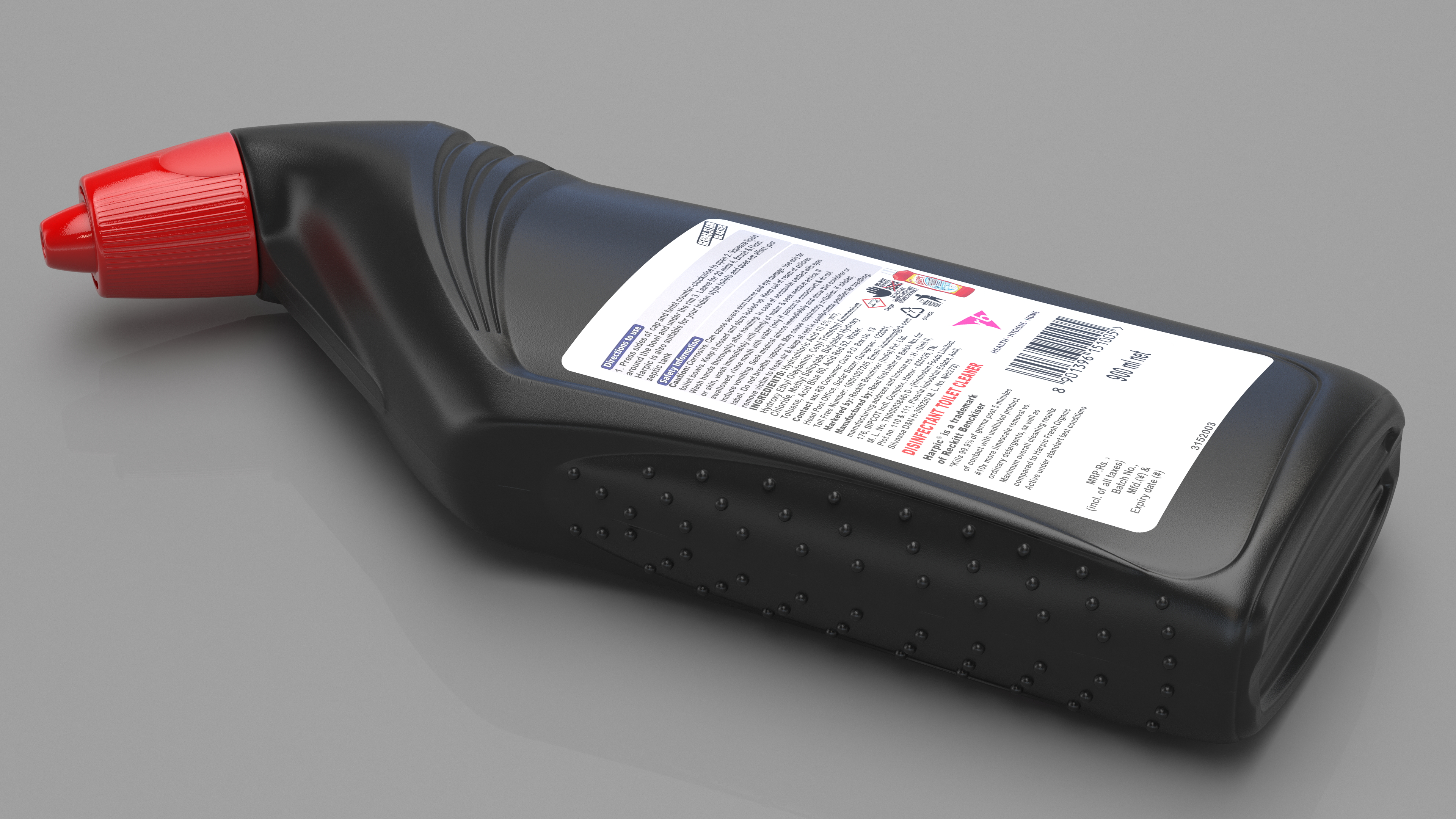 Harpic Black Toilet Cleaner 3D