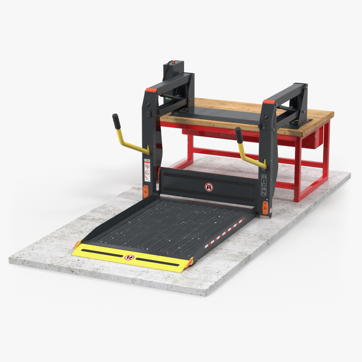 Commercial Wheelchair Lift 3D Model, view 6