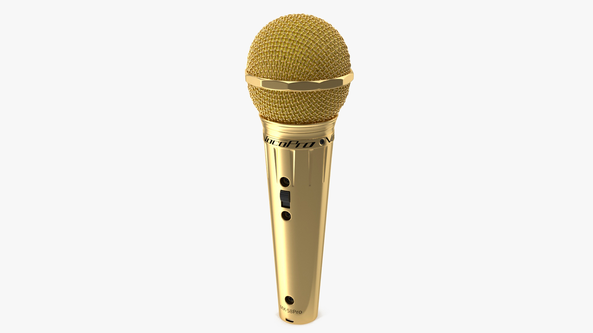 3D Professional Microphone VOCOPRO MK-58 PRO Golden model