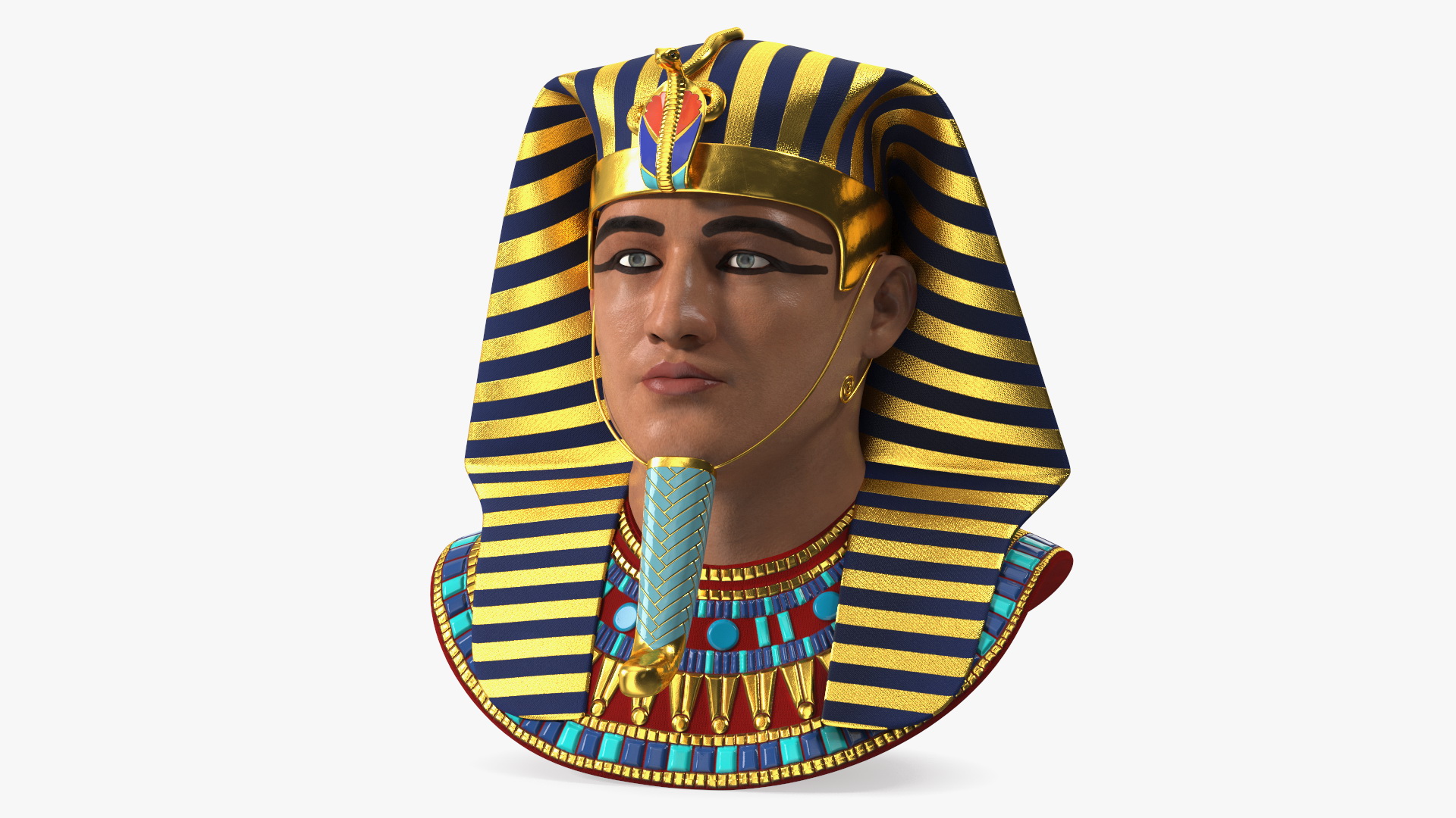 3D Egyptian Pharaoh Head