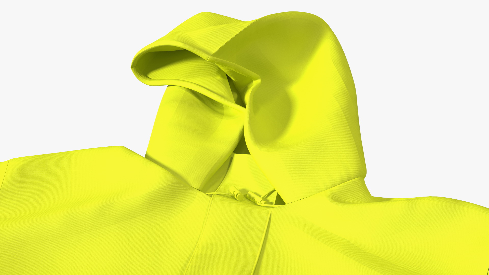3D model John Deere Safety Rain Jacket High Visibility