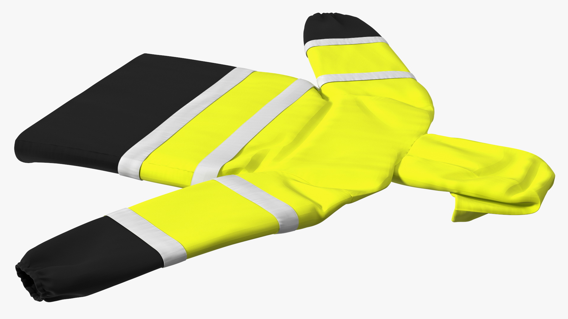 3D model John Deere Safety Rain Jacket High Visibility