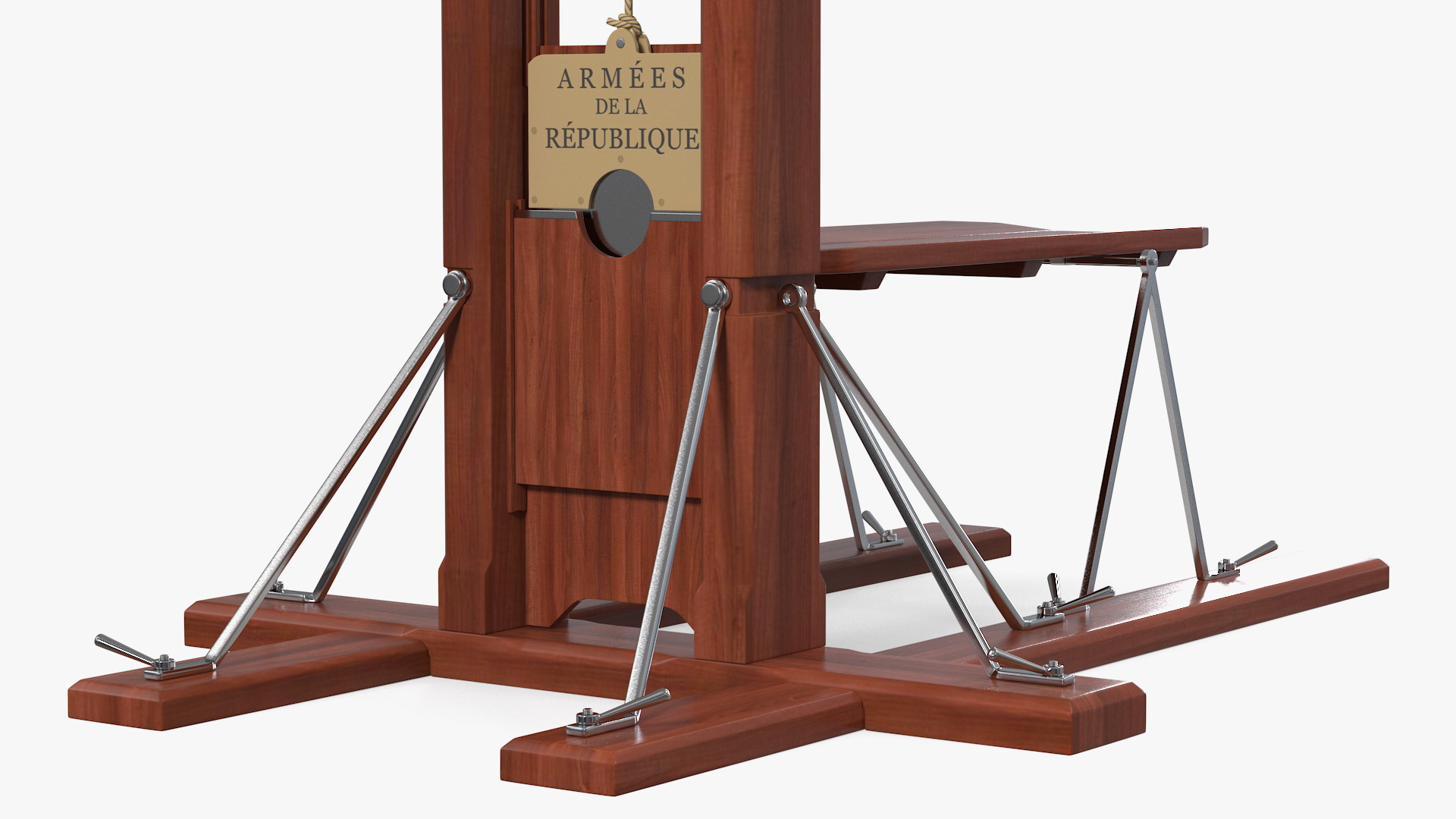 3D Vintage French Revolution Guillotine