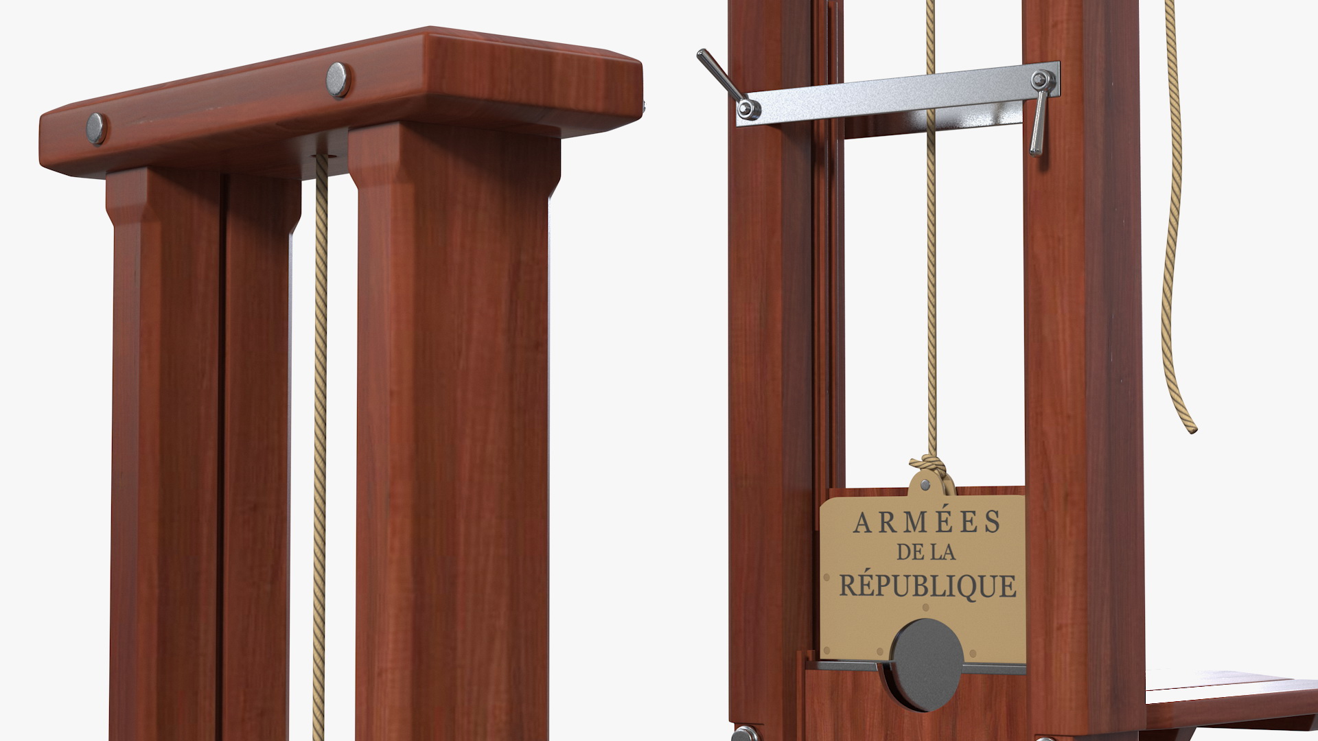 3D Vintage French Revolution Guillotine