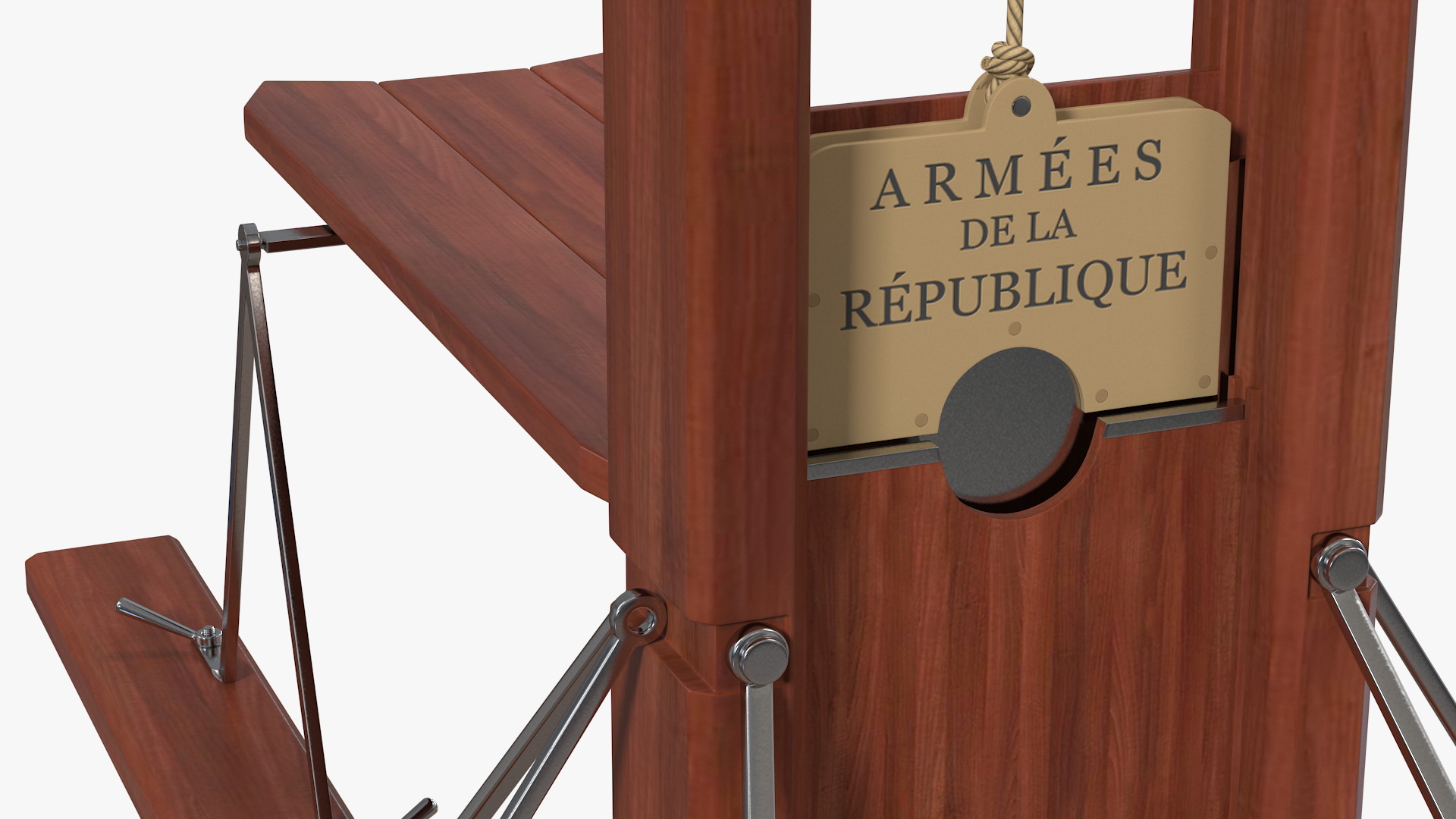 3D Vintage French Revolution Guillotine