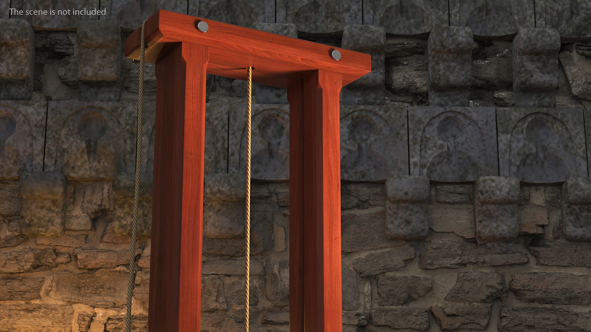 3D Vintage French Revolution Guillotine