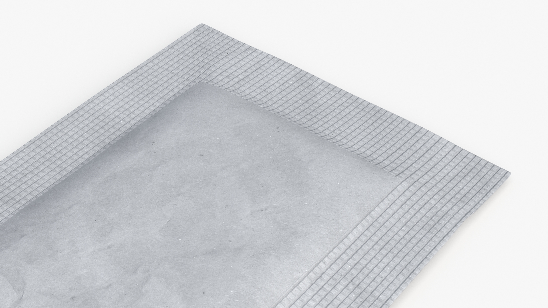 3D White Sugar Sachet model