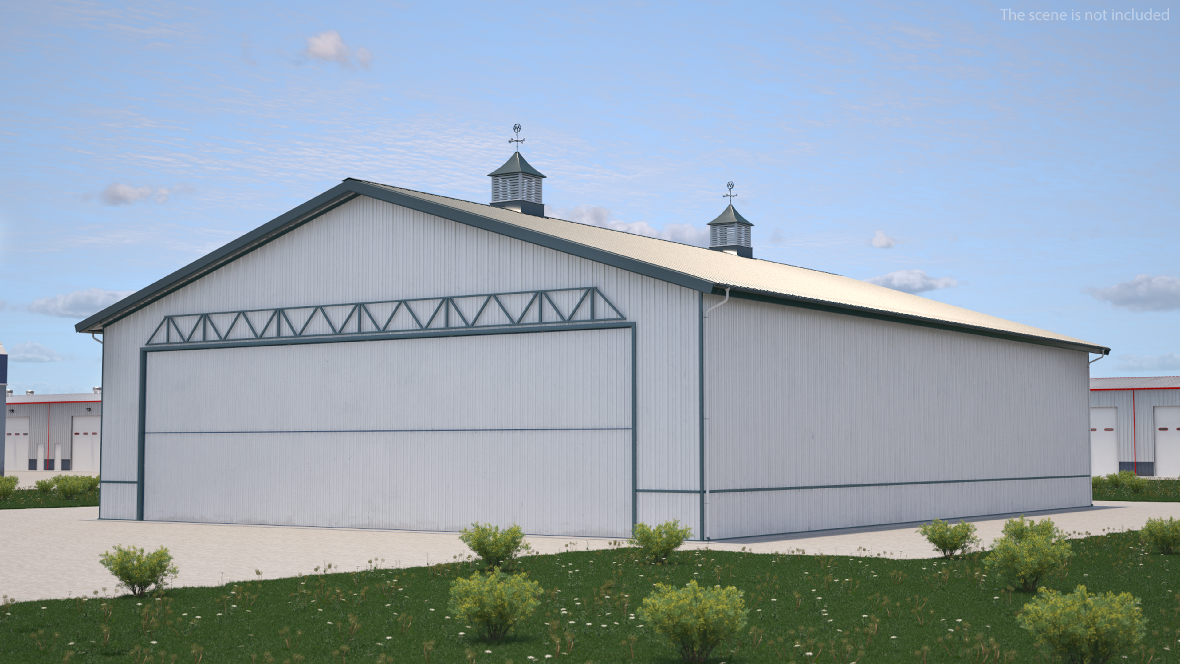 3D Aircraft Storage Hangar model