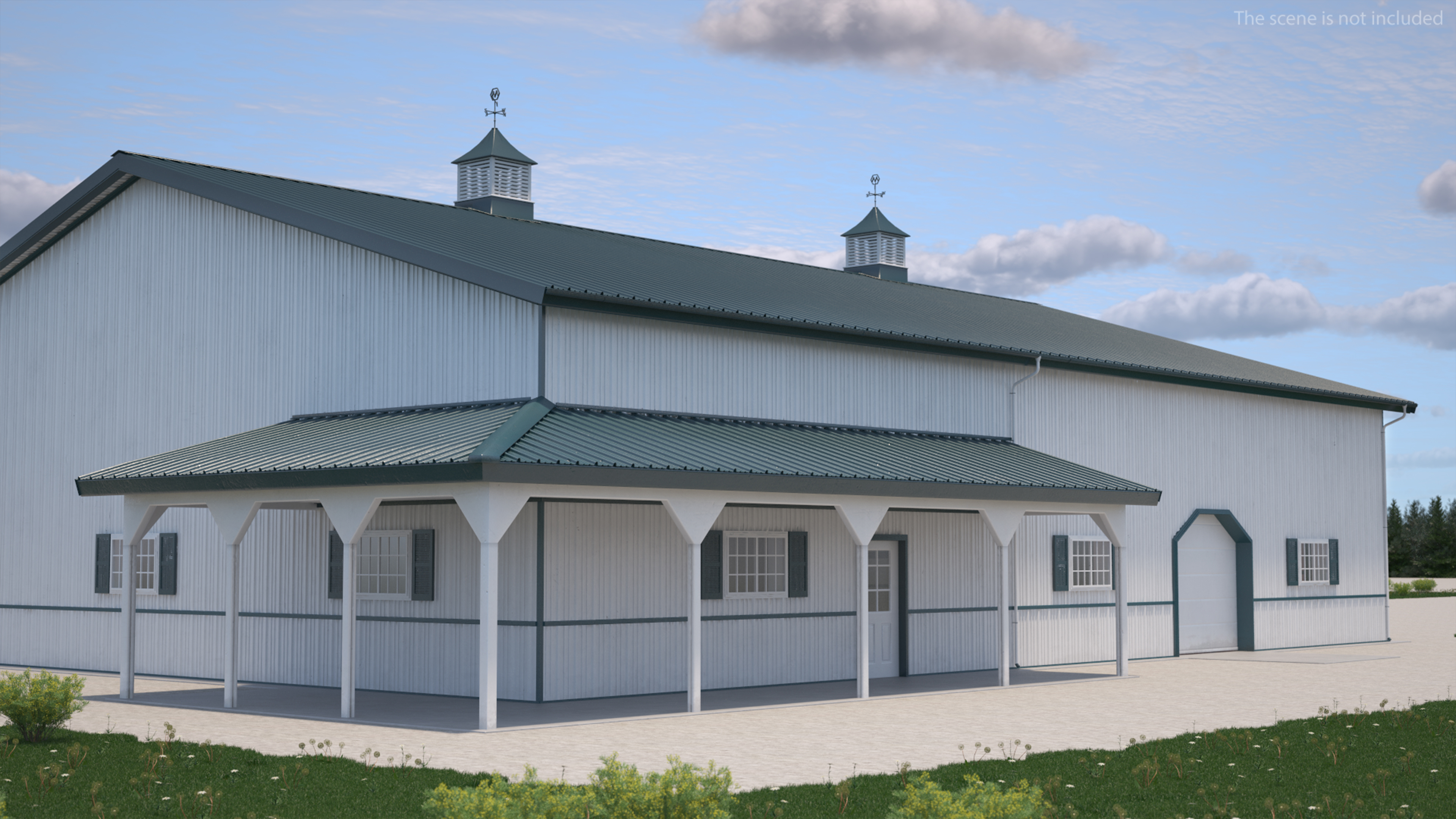 3D Aircraft Storage Hangar model