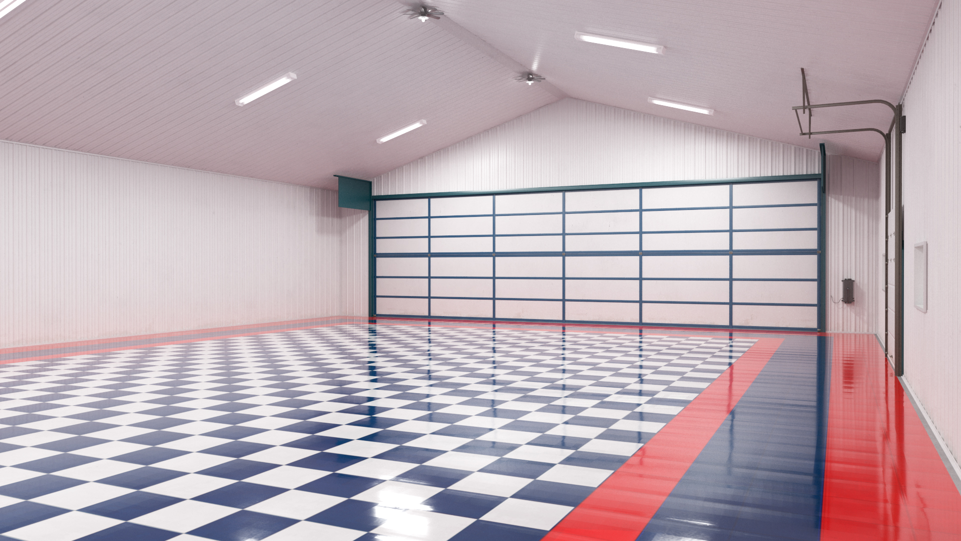 3D Aircraft Storage Hangar model