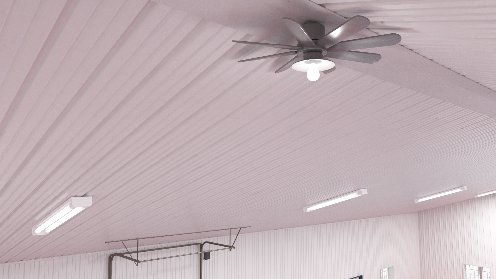 3D Aircraft Storage Hangar model