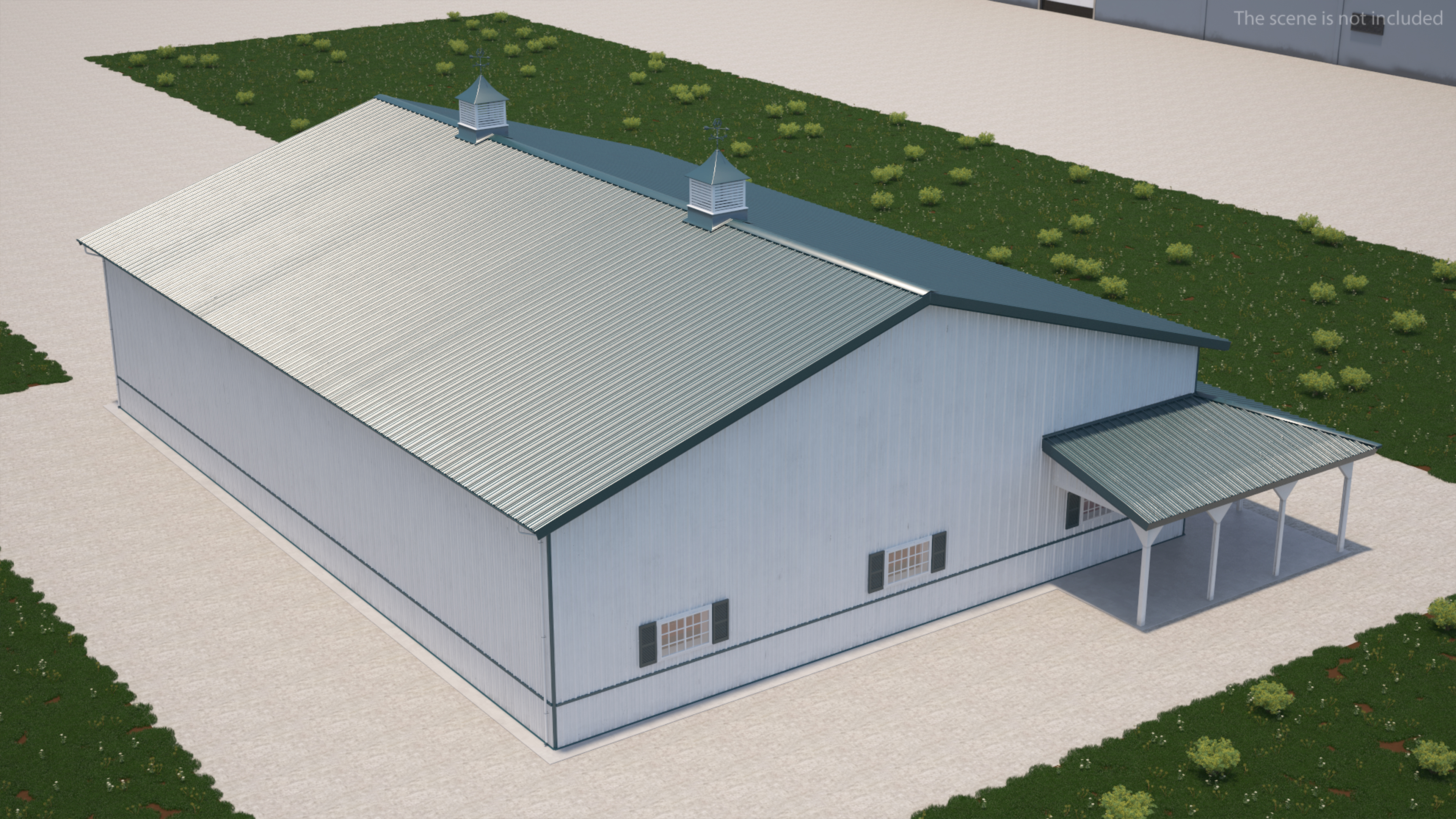 3D Aircraft Storage Hangar model