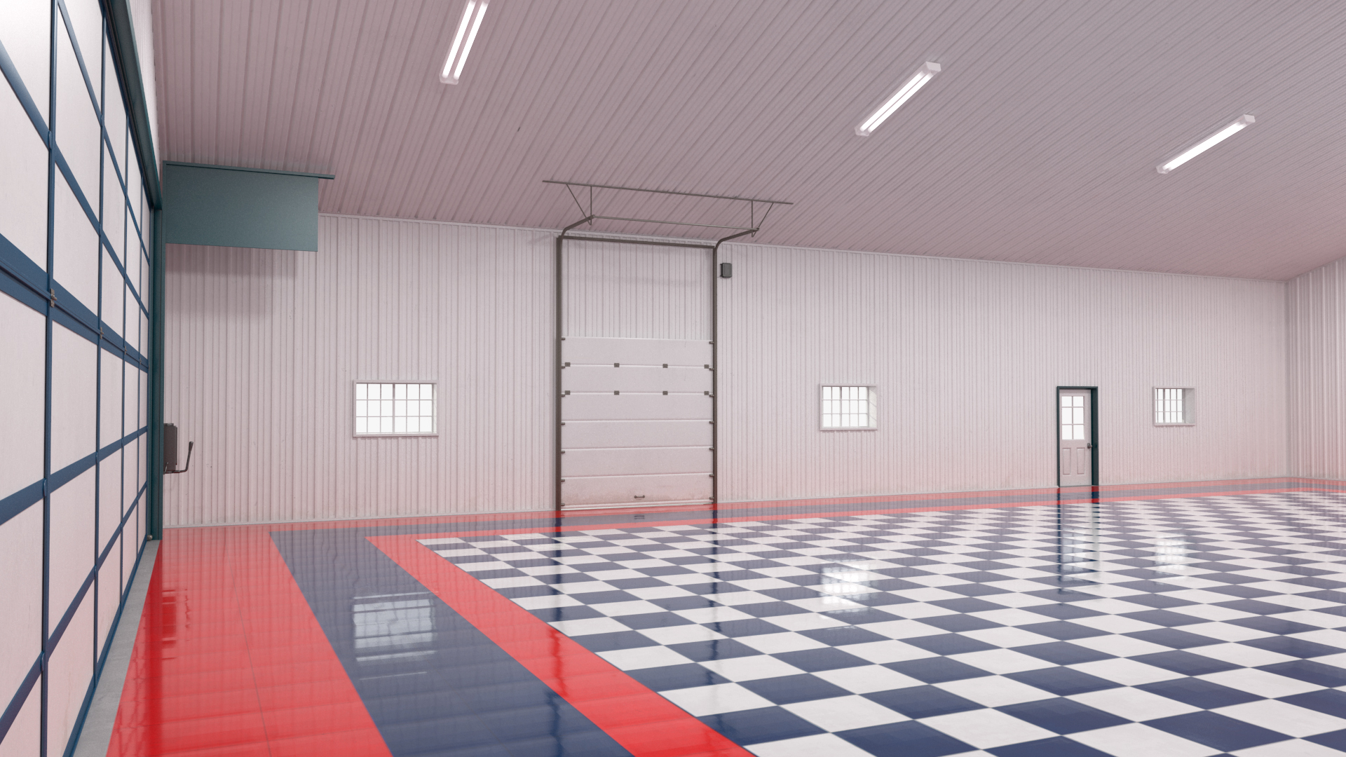 3D Aircraft Storage Hangar model