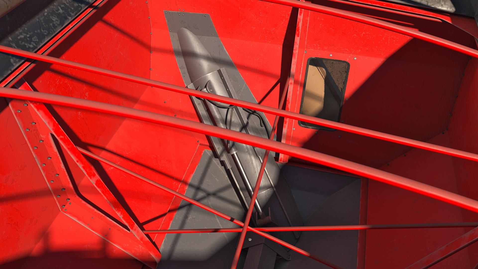 3D Transbordeur Red Used Rigged model