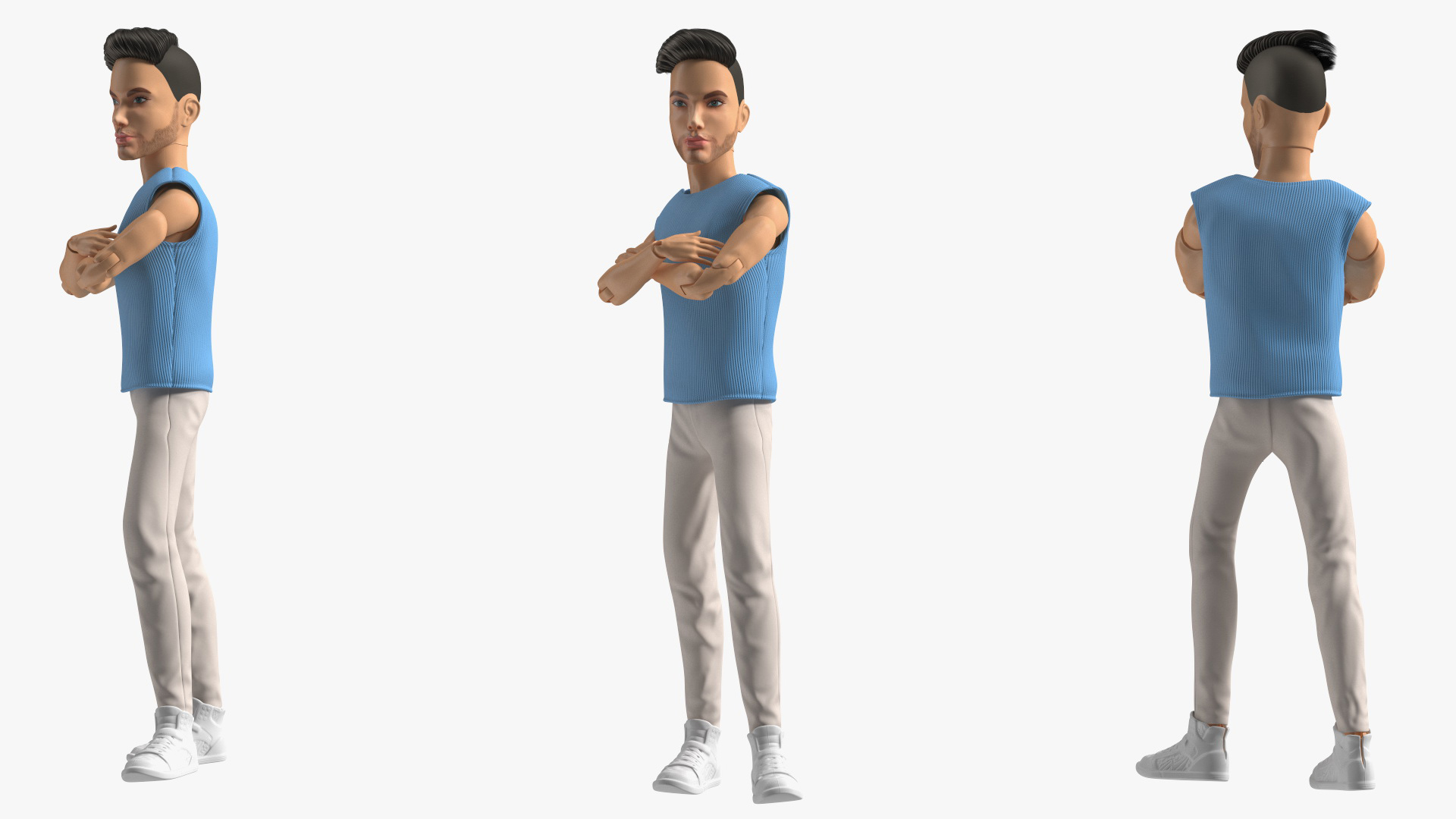 3D Ken Doll Dressed Pose