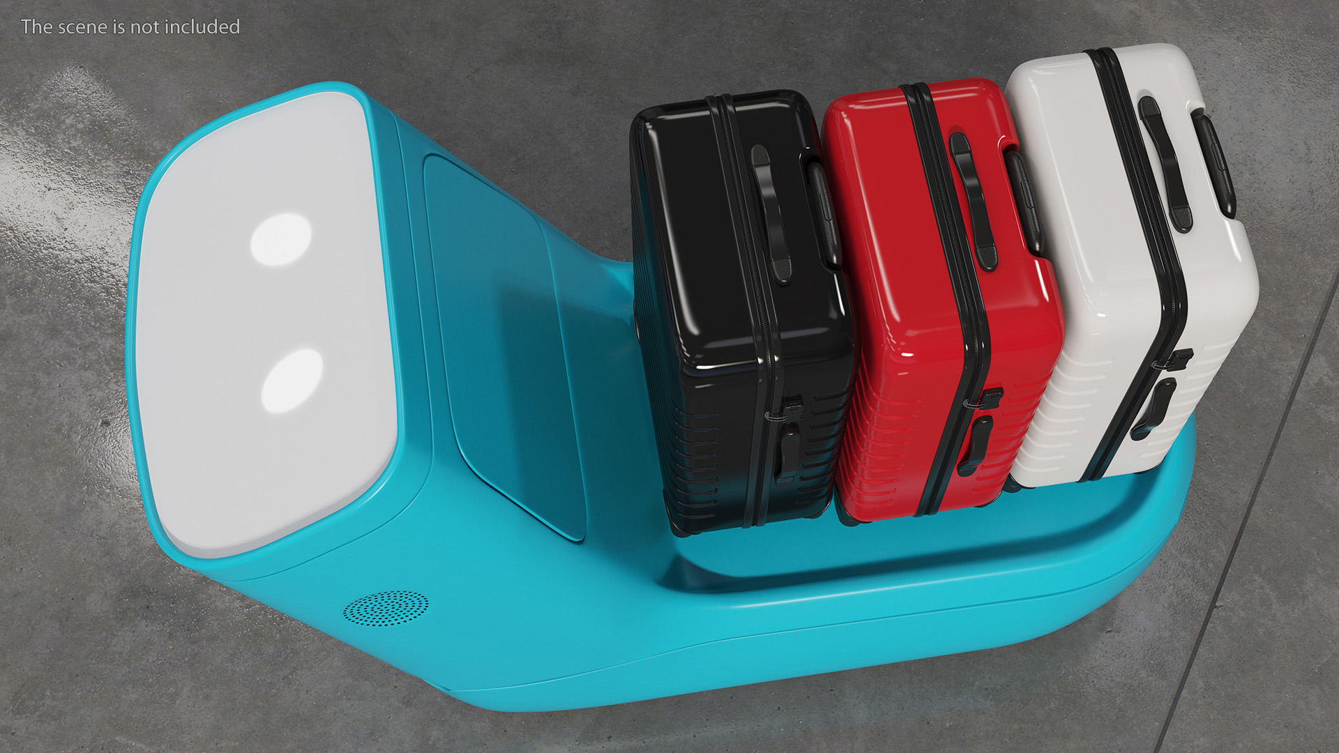 Luggage Bags at KLM Care E Robot 3D