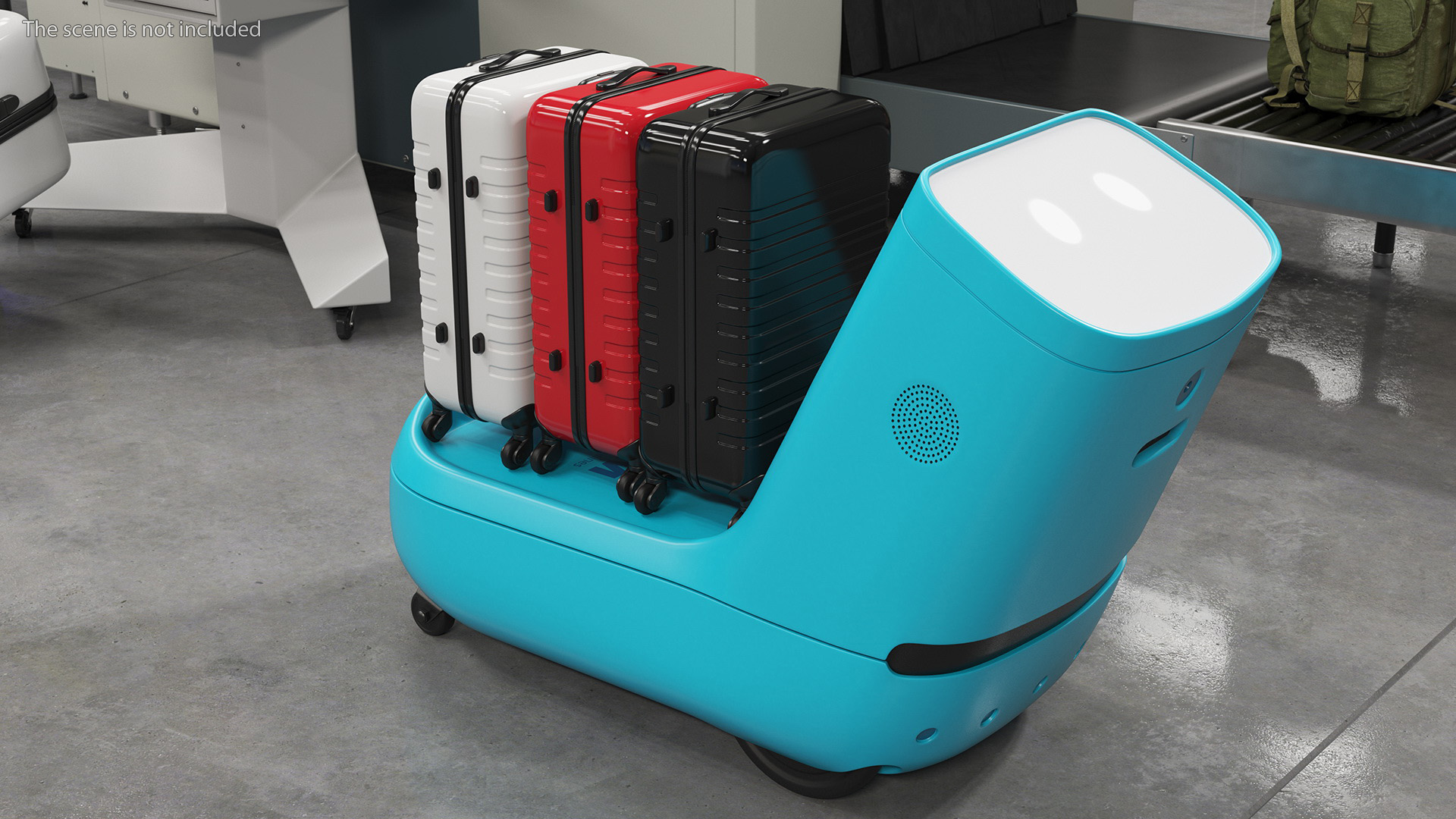 Luggage Bags at KLM Care E Robot 3D