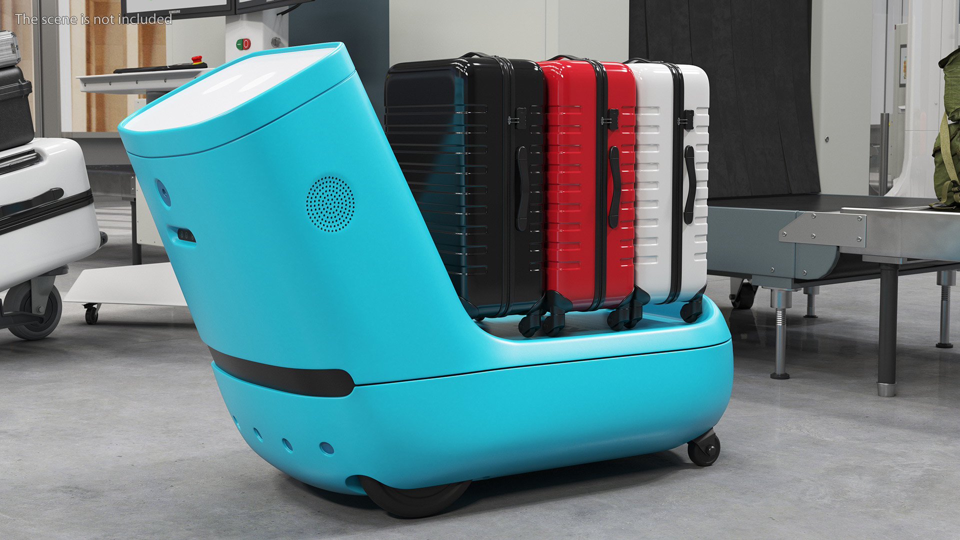 Luggage Bags at KLM Care E Robot 3D