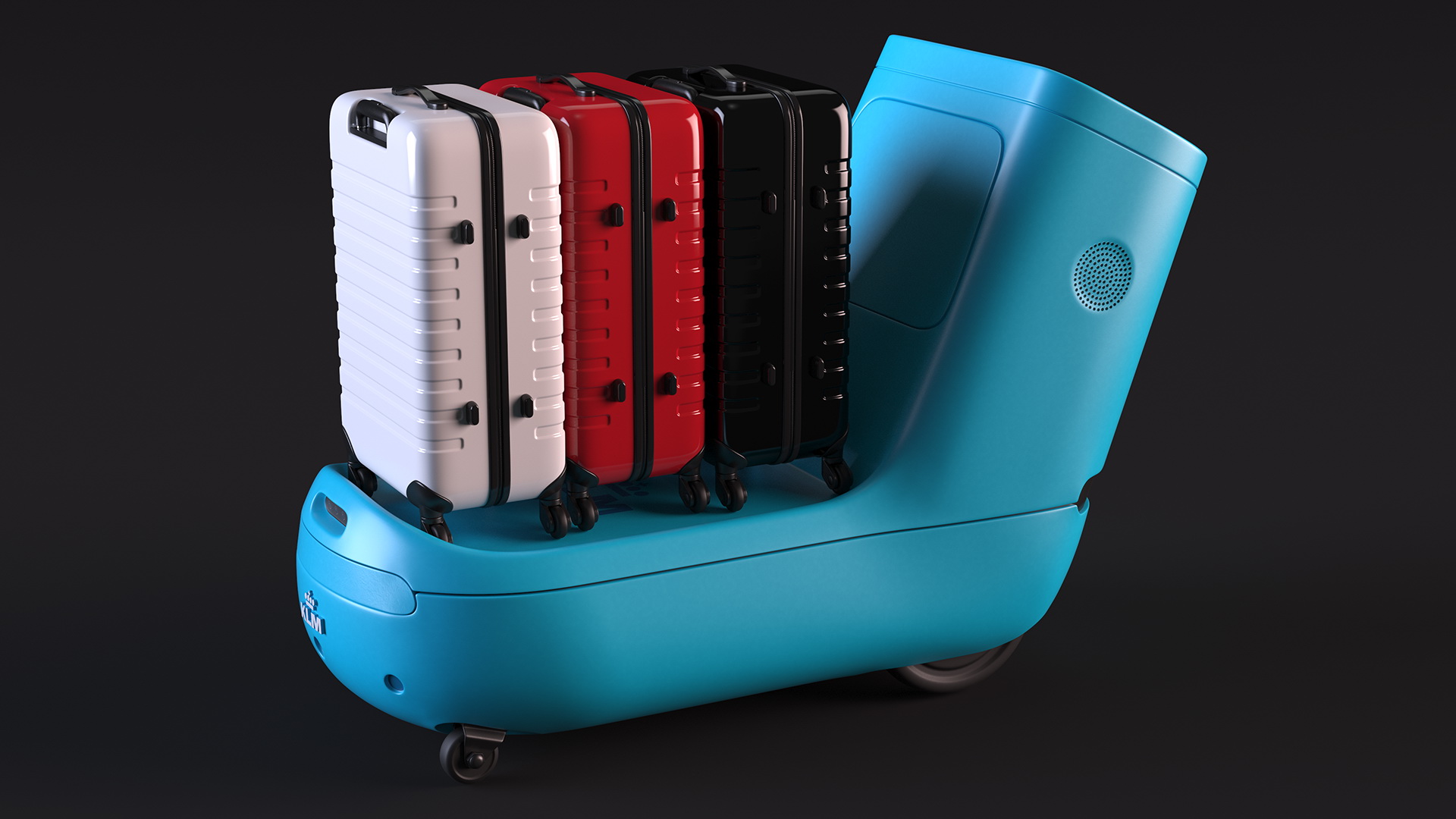 Luggage Bags at KLM Care E Robot 3D