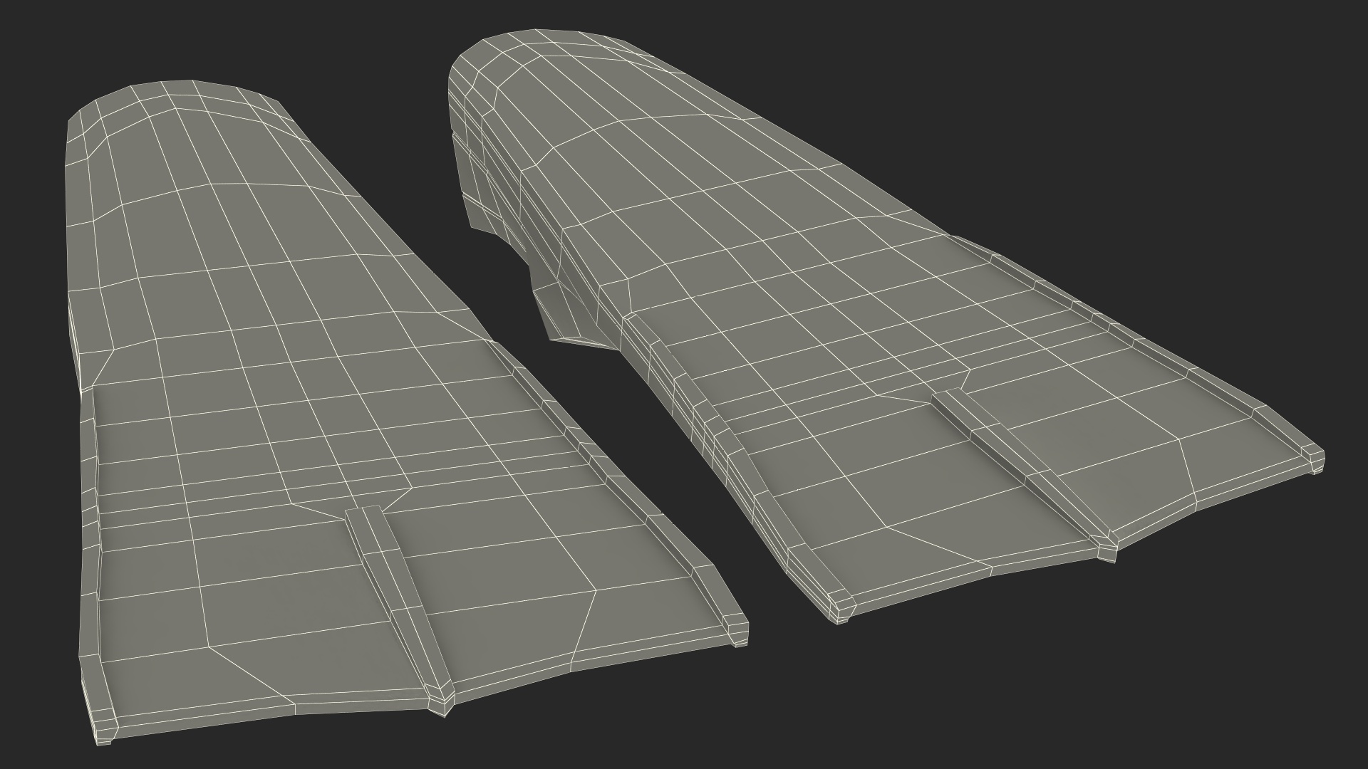3D Black Silicone Training Fins model